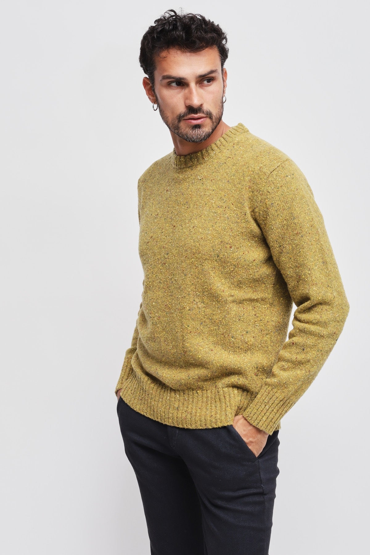 Girocollo Moulinè Giallo