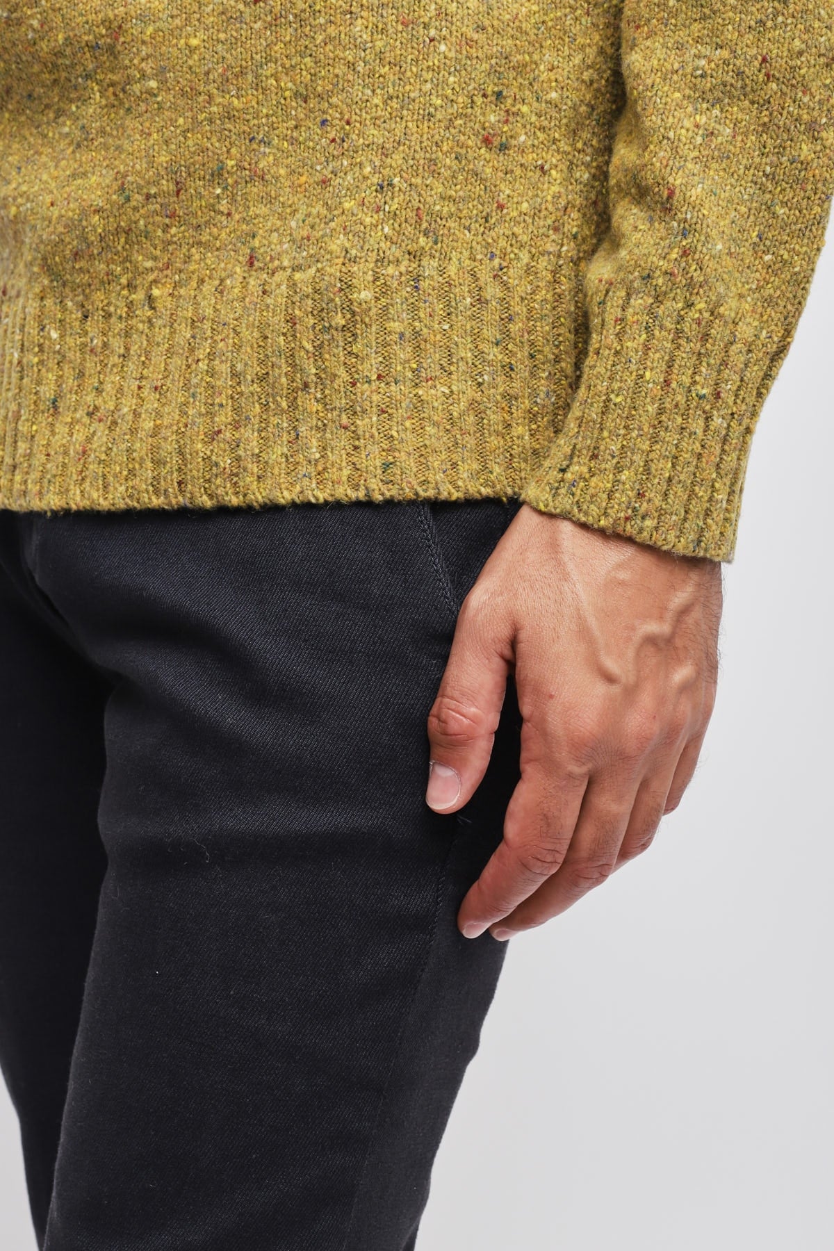 Girocollo Moulinè Giallo