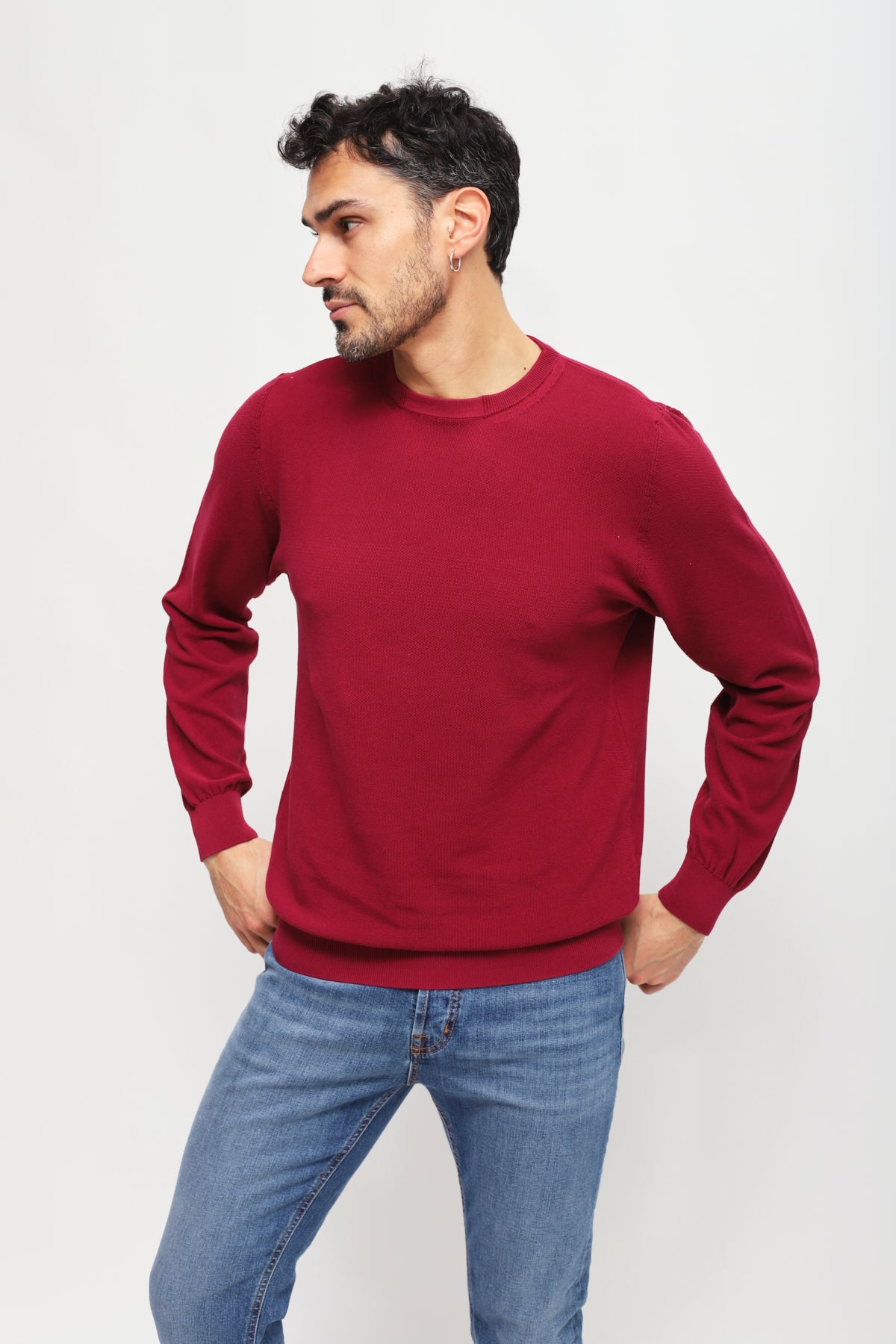 Girocollo manica lunga Rosso