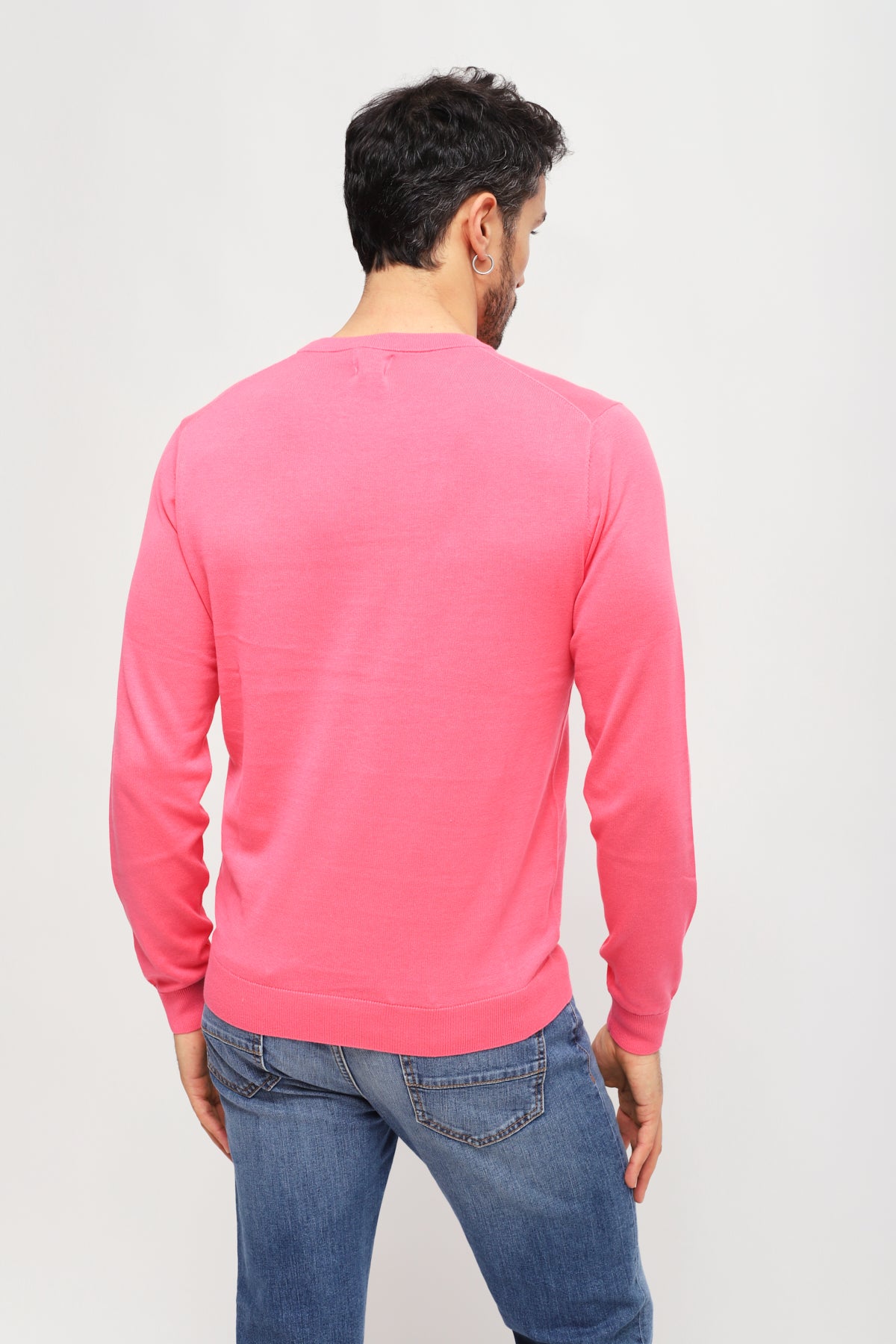 Girocollo Round Solid Fuxia