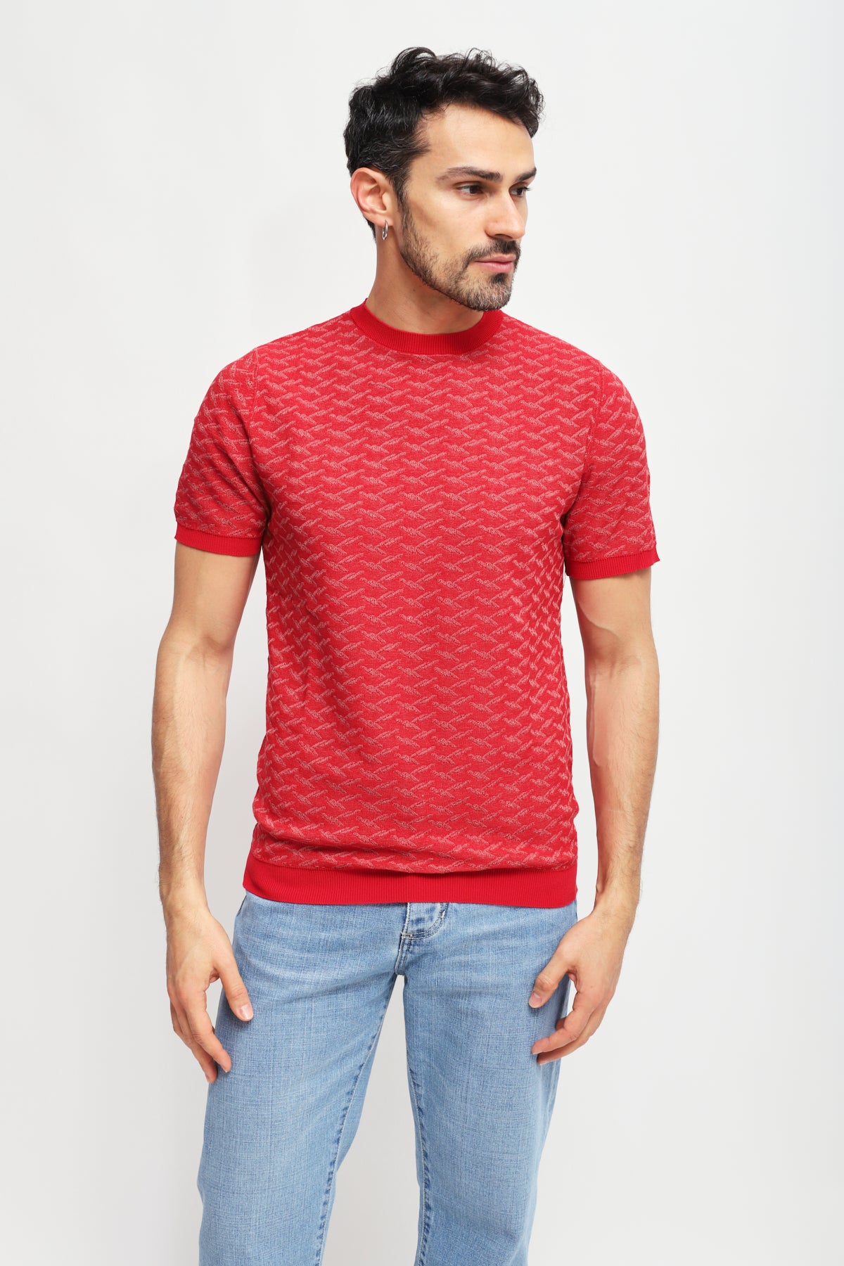 Girocollo manica corta Rosso