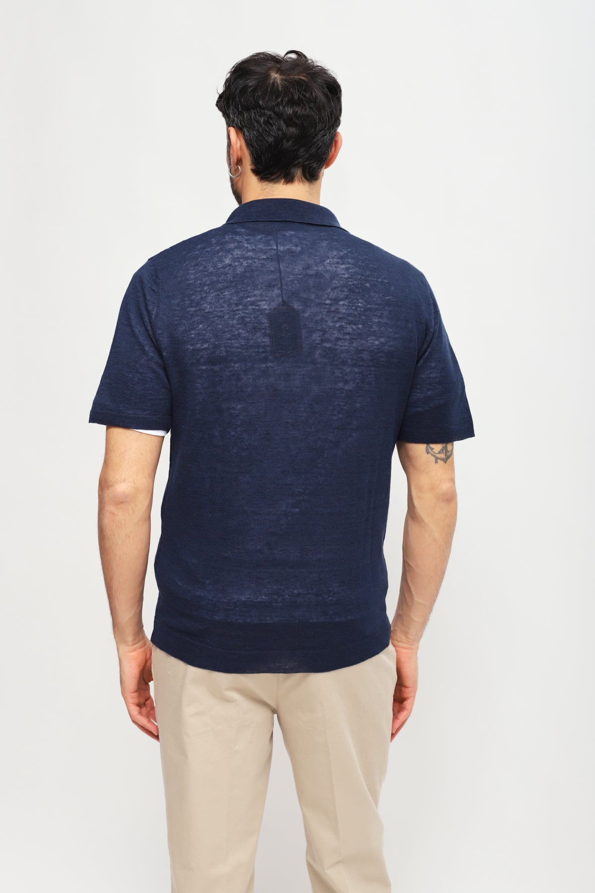 Cardigan Maniche Corta Blu