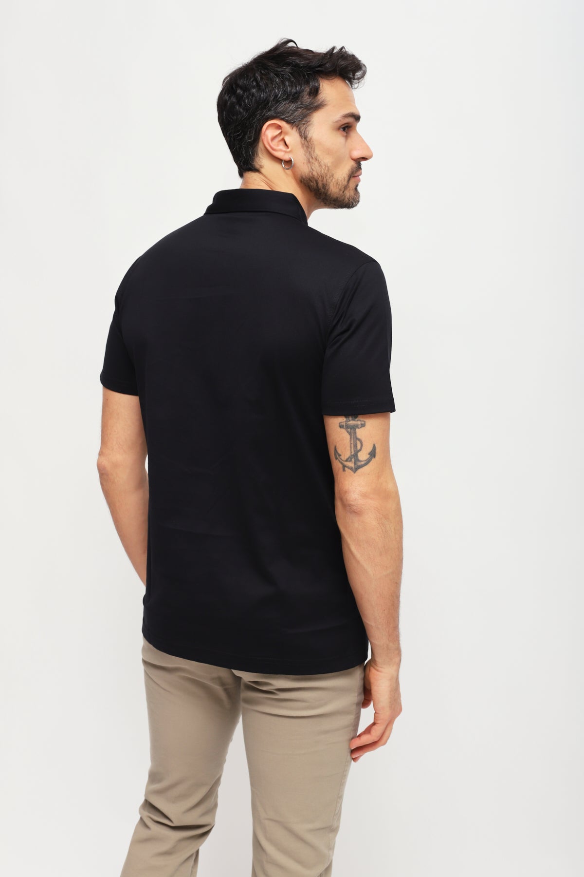 Polo Jersey Nero