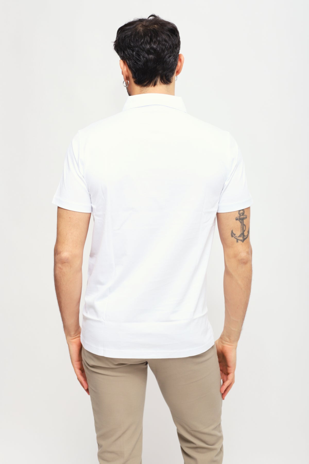 Polo Jersey Bianco