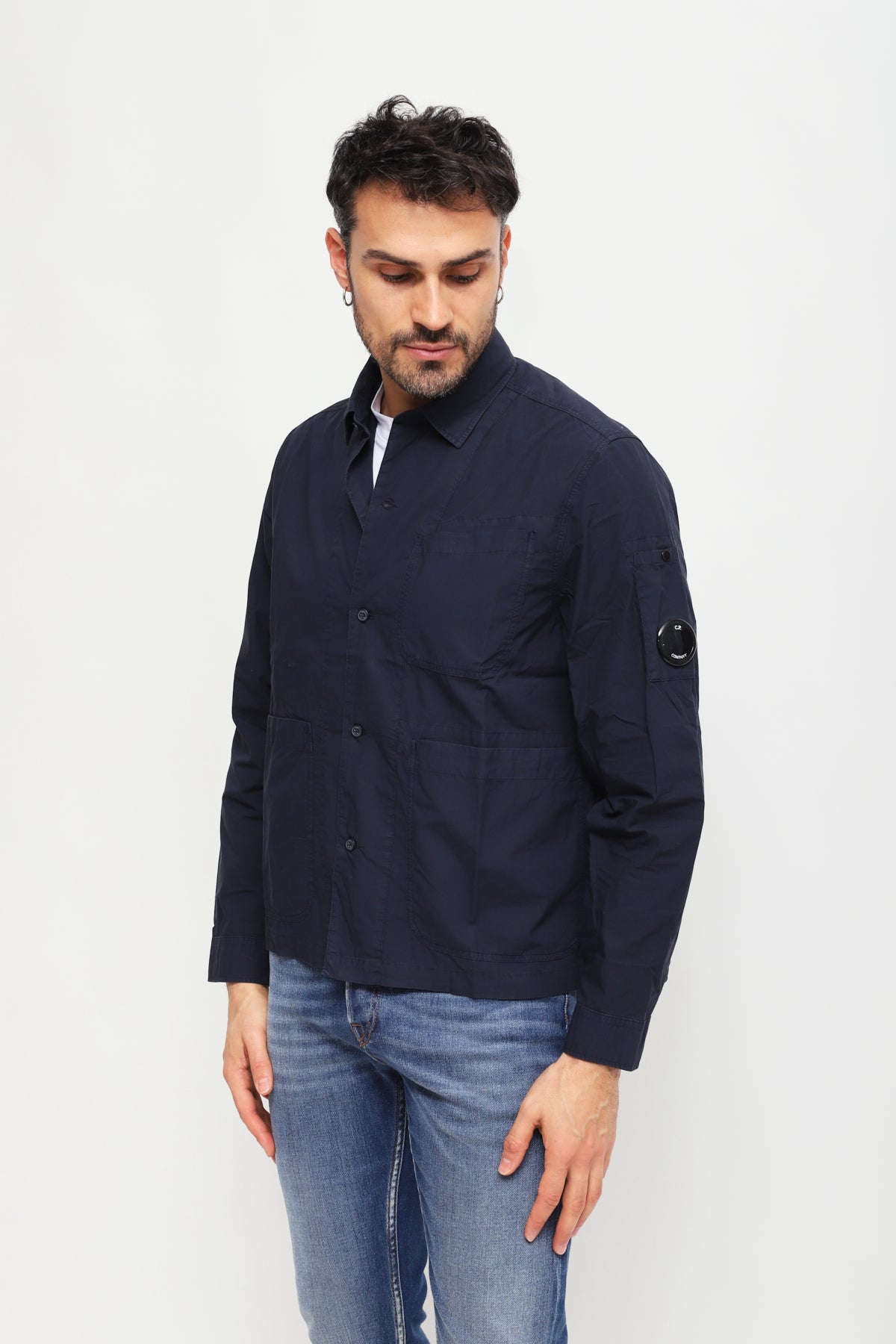 Giacca Overshirt Blu