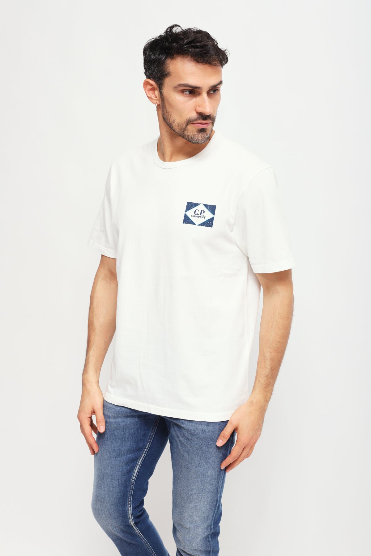 T-shirt con Logo Bianco