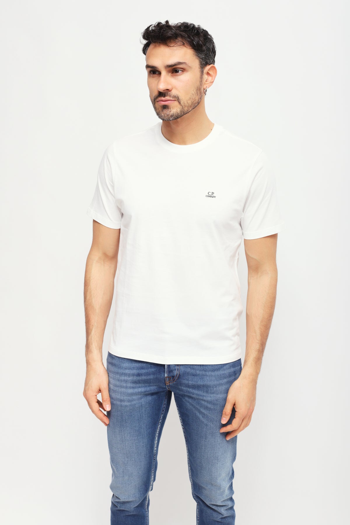 T-shirt Logo Patch Bianco
