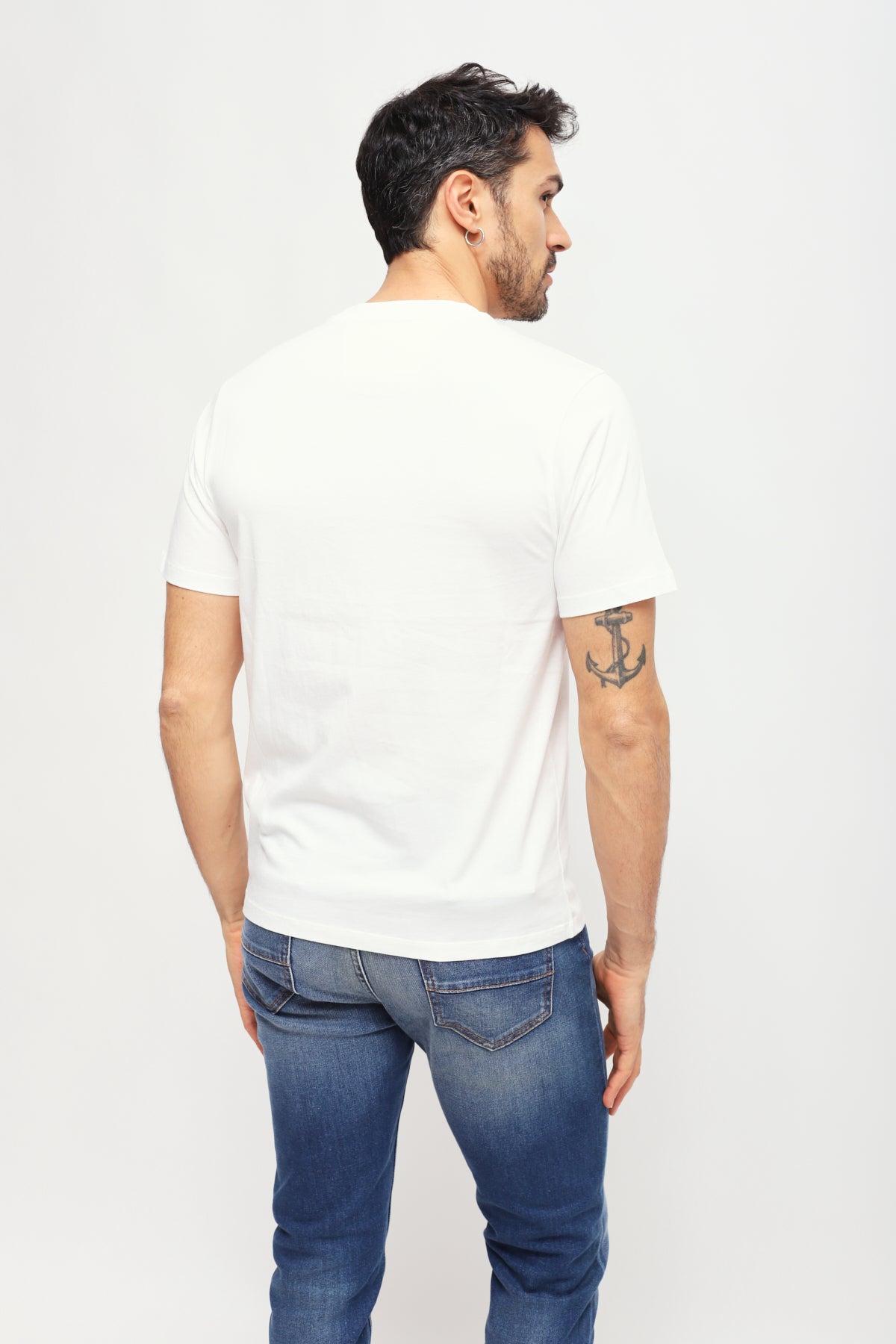 T-shirt Logo Patch Bianco