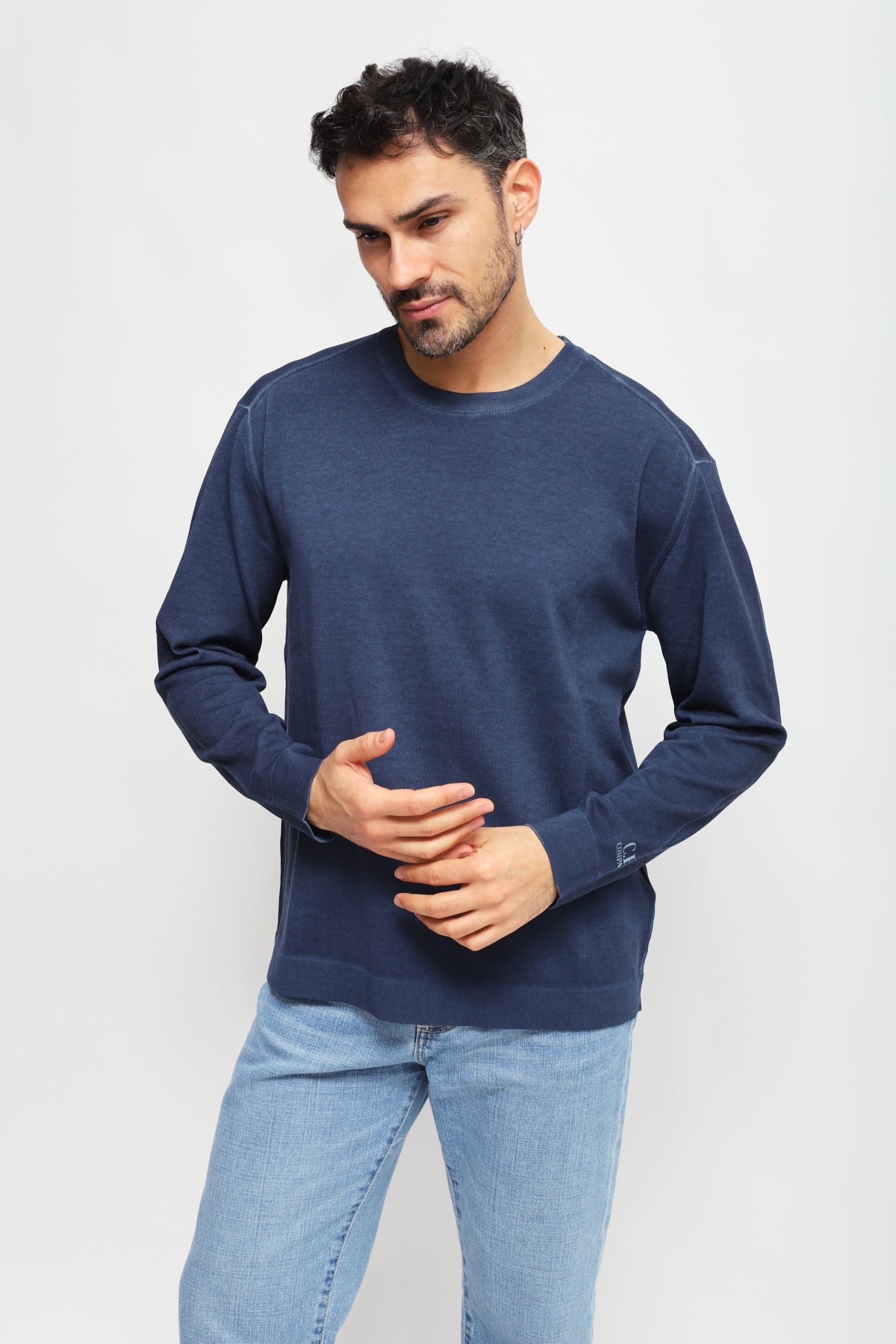 Girocollo Delavé Blu Navy