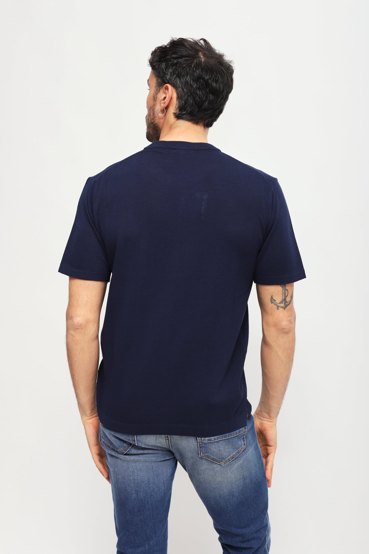 Girocollo manica corta Blu