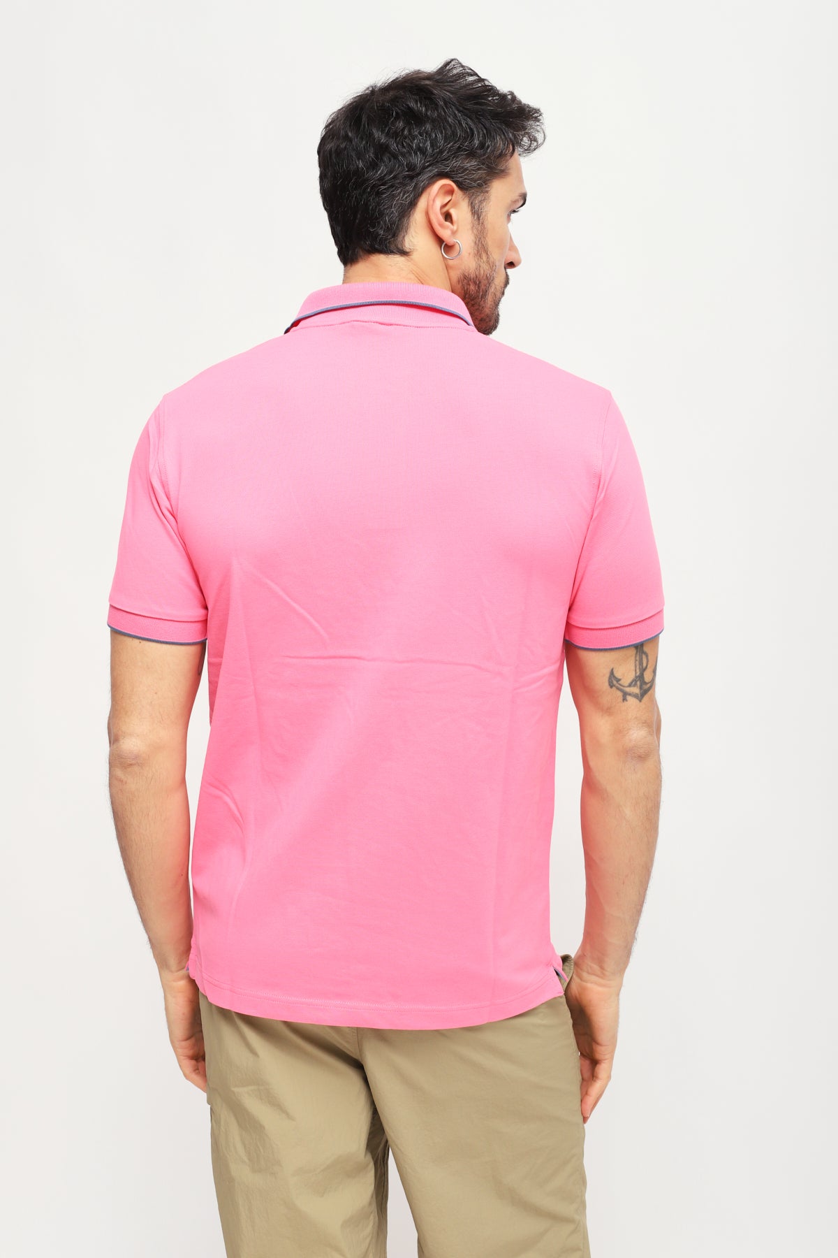 Polo con Ricamo Fuxia