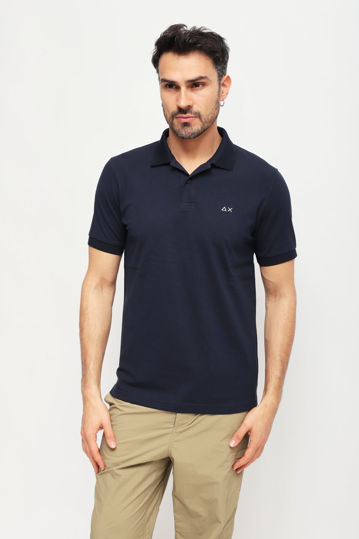 Polo Solid Blu Navy