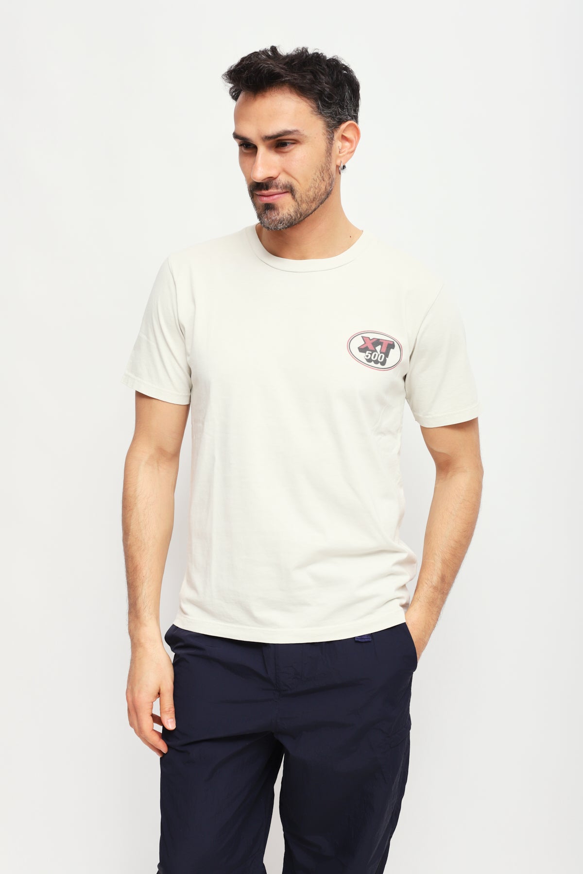 T-shirt con stampa Beige