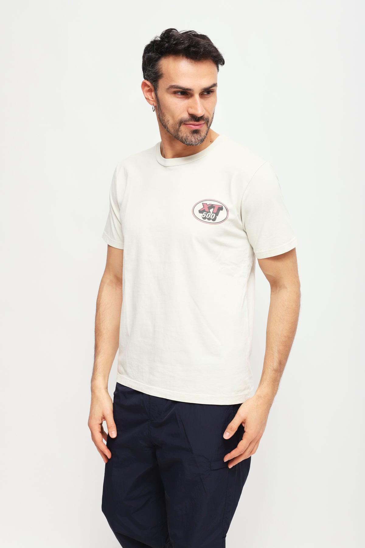 T-shirt con stampa Beige
