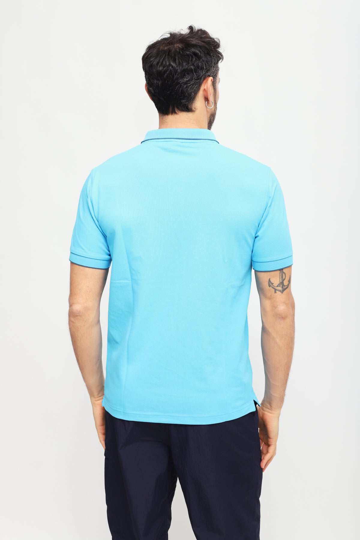 Polo con Ricamo Turchese