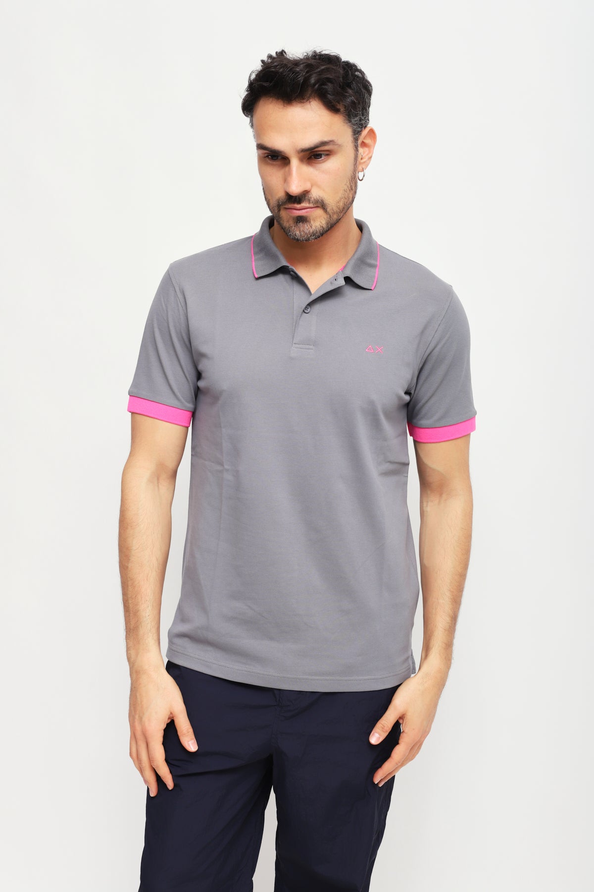 Polo Big Stripes Grigio