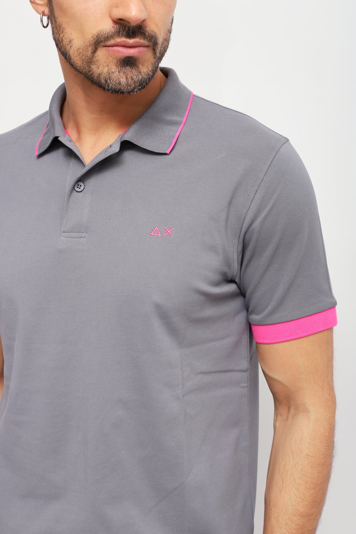 Polo Big Stripes Grigio