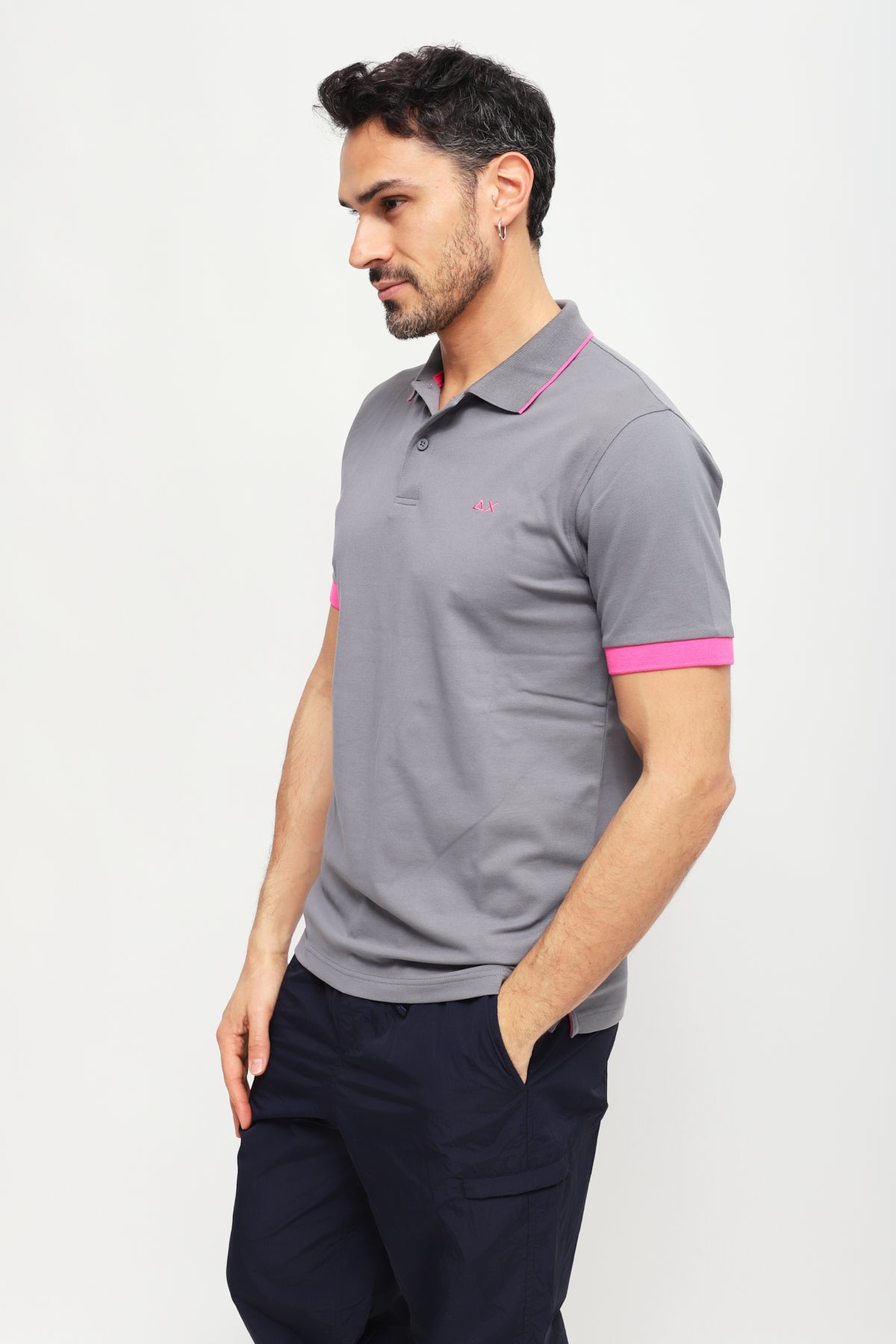 Polo Big Stripes Grigio