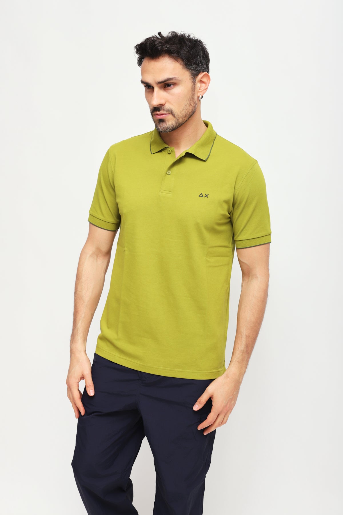 Polo con Ricamo Verde