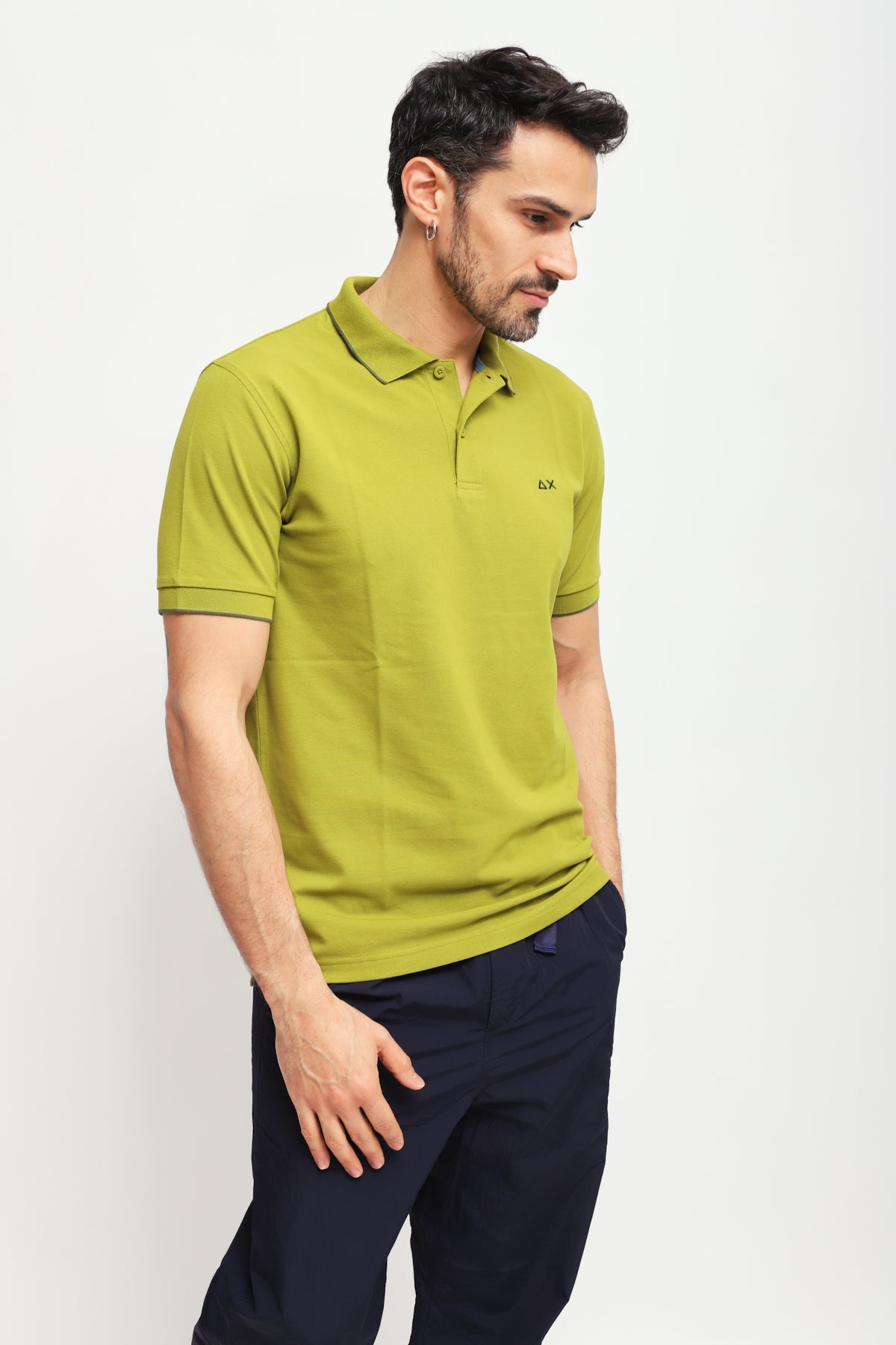 Polo con Ricamo Verde