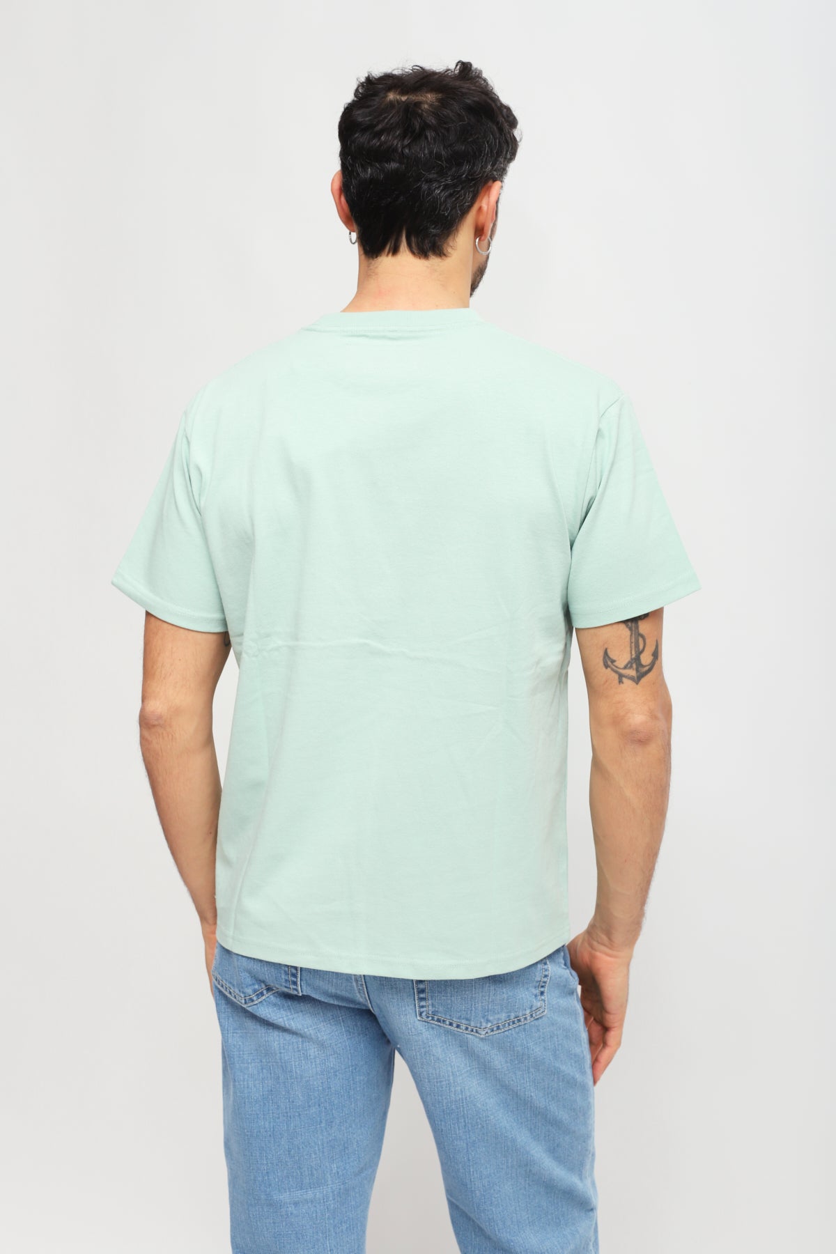 T-shirt Grafica Verde Acqua
