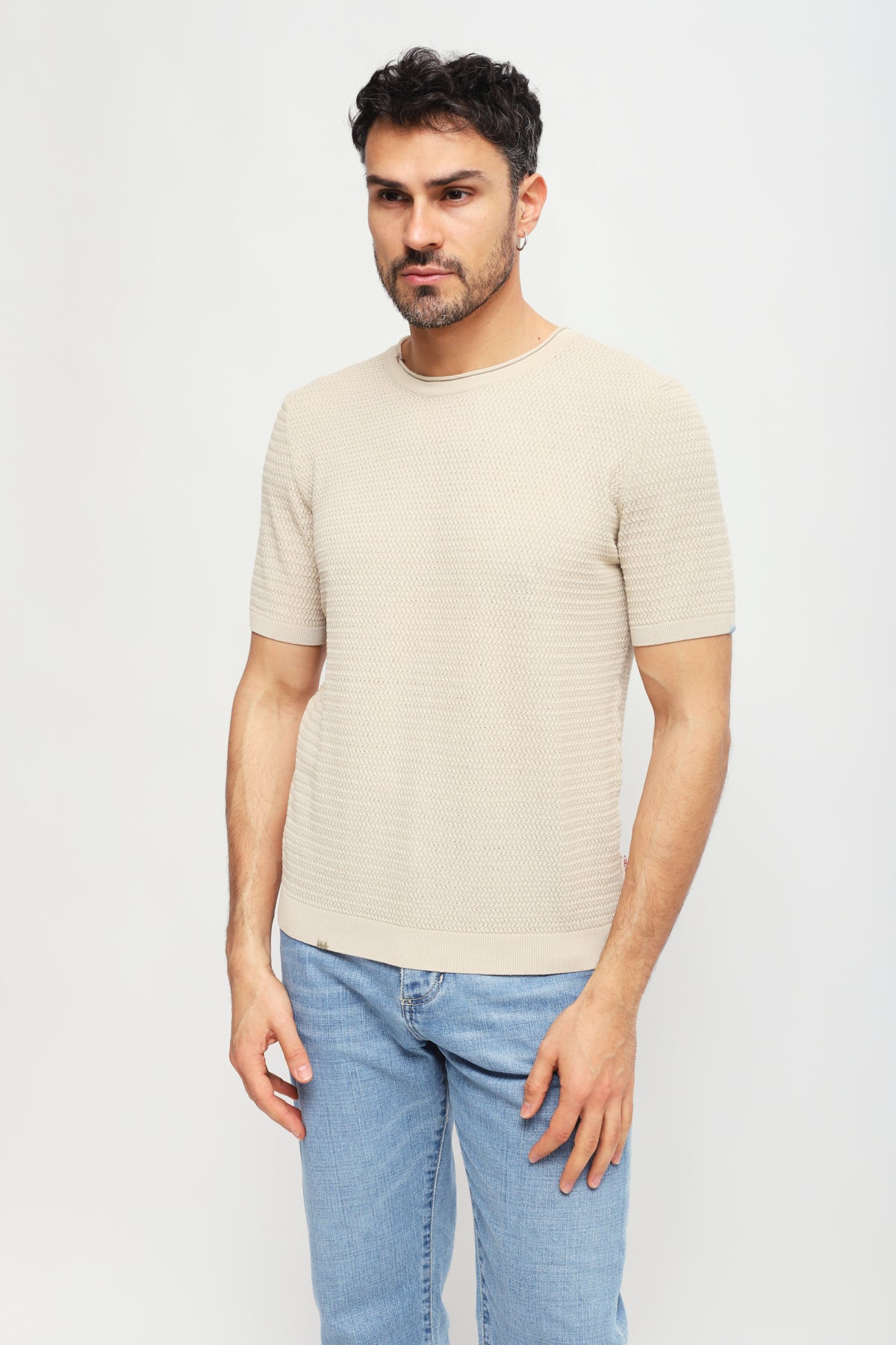 Girocollo Cross Beige