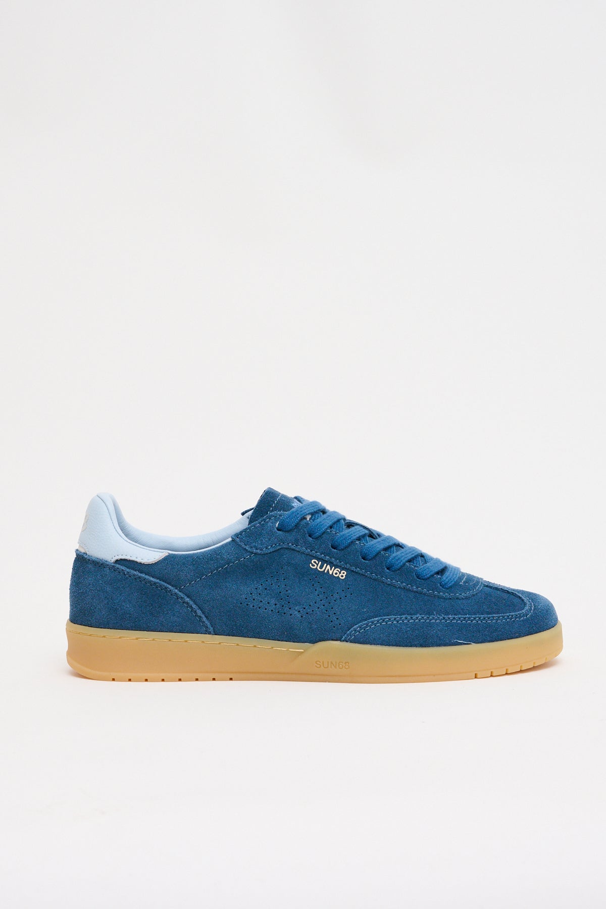 Sneakers California Sun Suede Blu Avio
