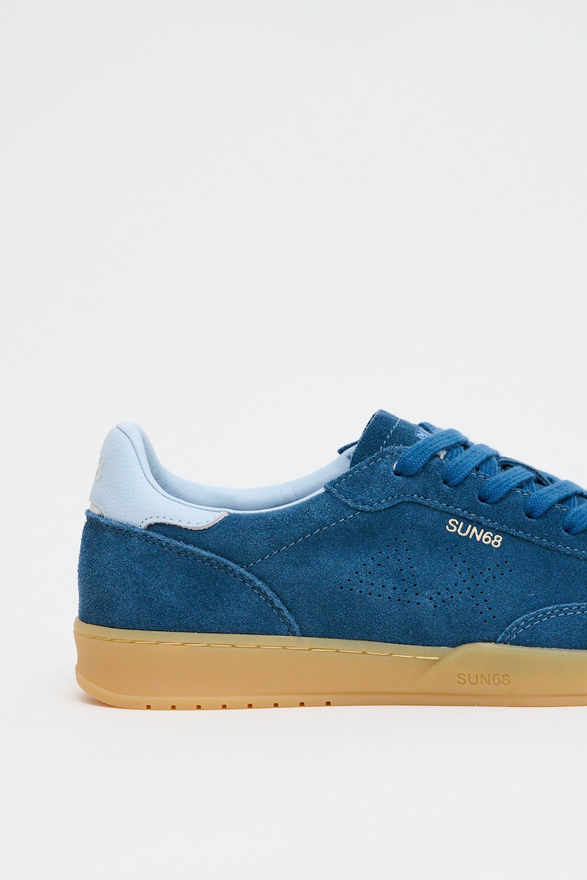 Sneakers California Sun Suede Blu Avio