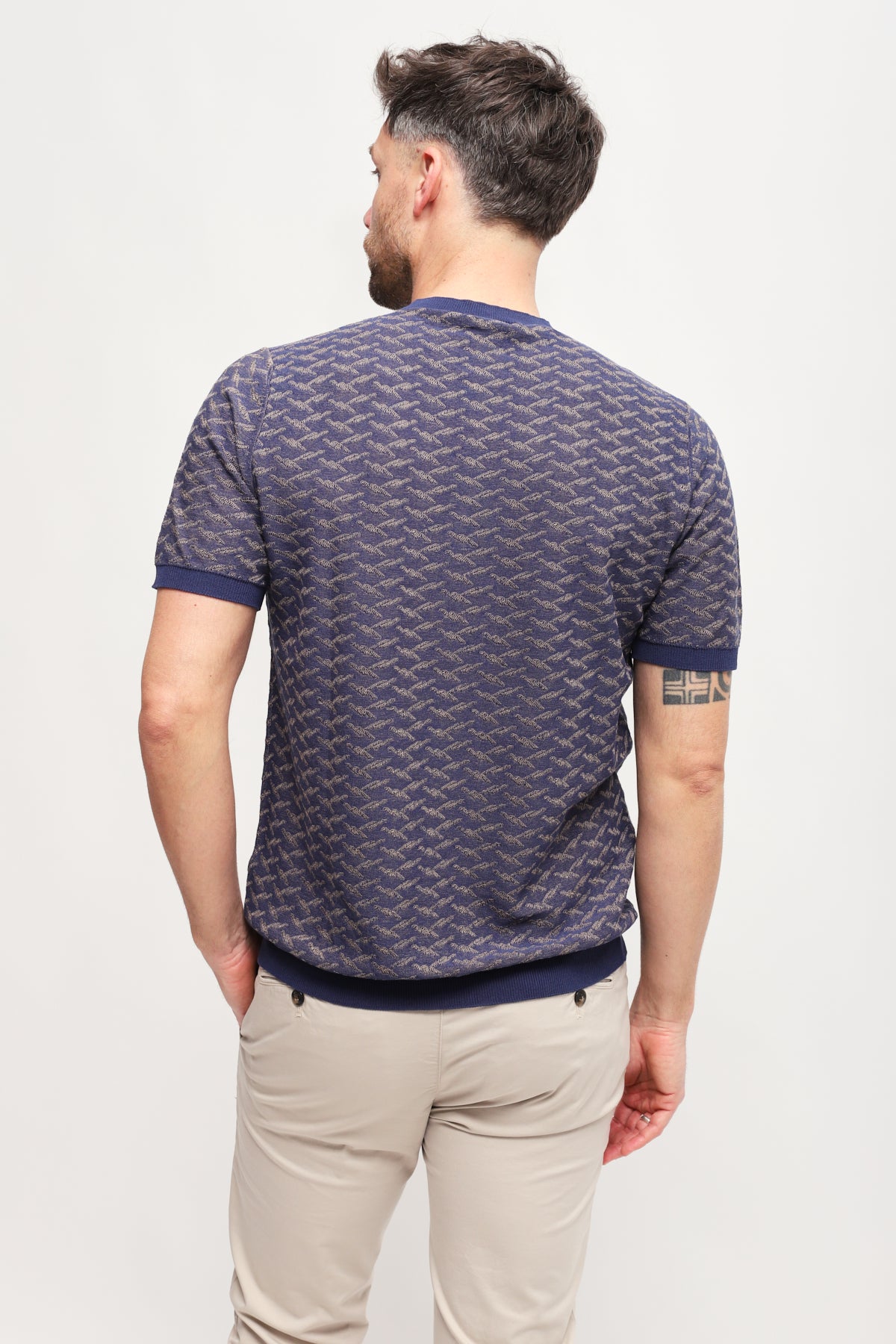 Girocollo manica corta Blu