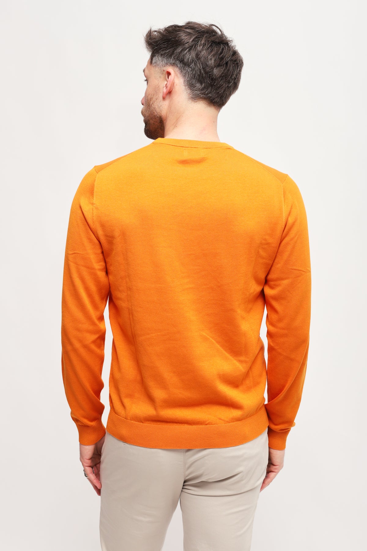 Girocollo Round Solid Arancione