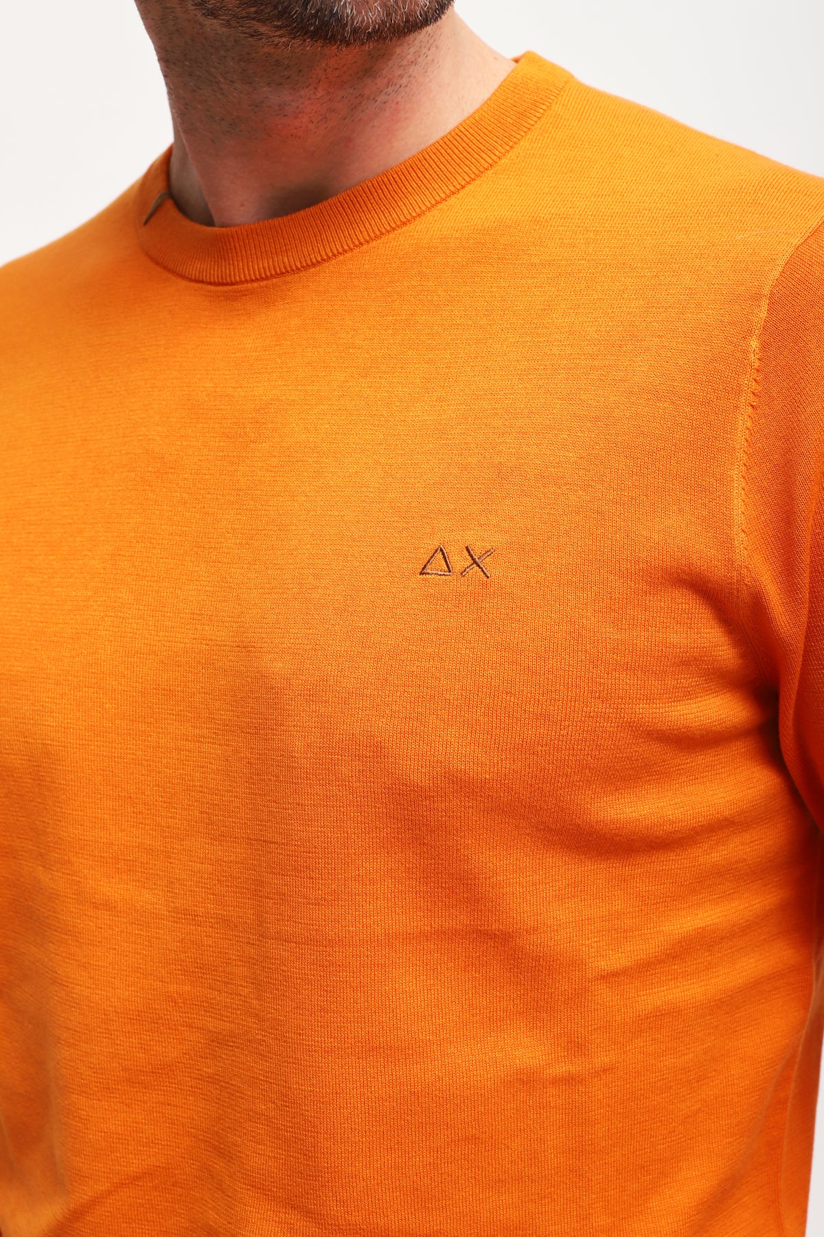 Girocollo Round Solid Arancione