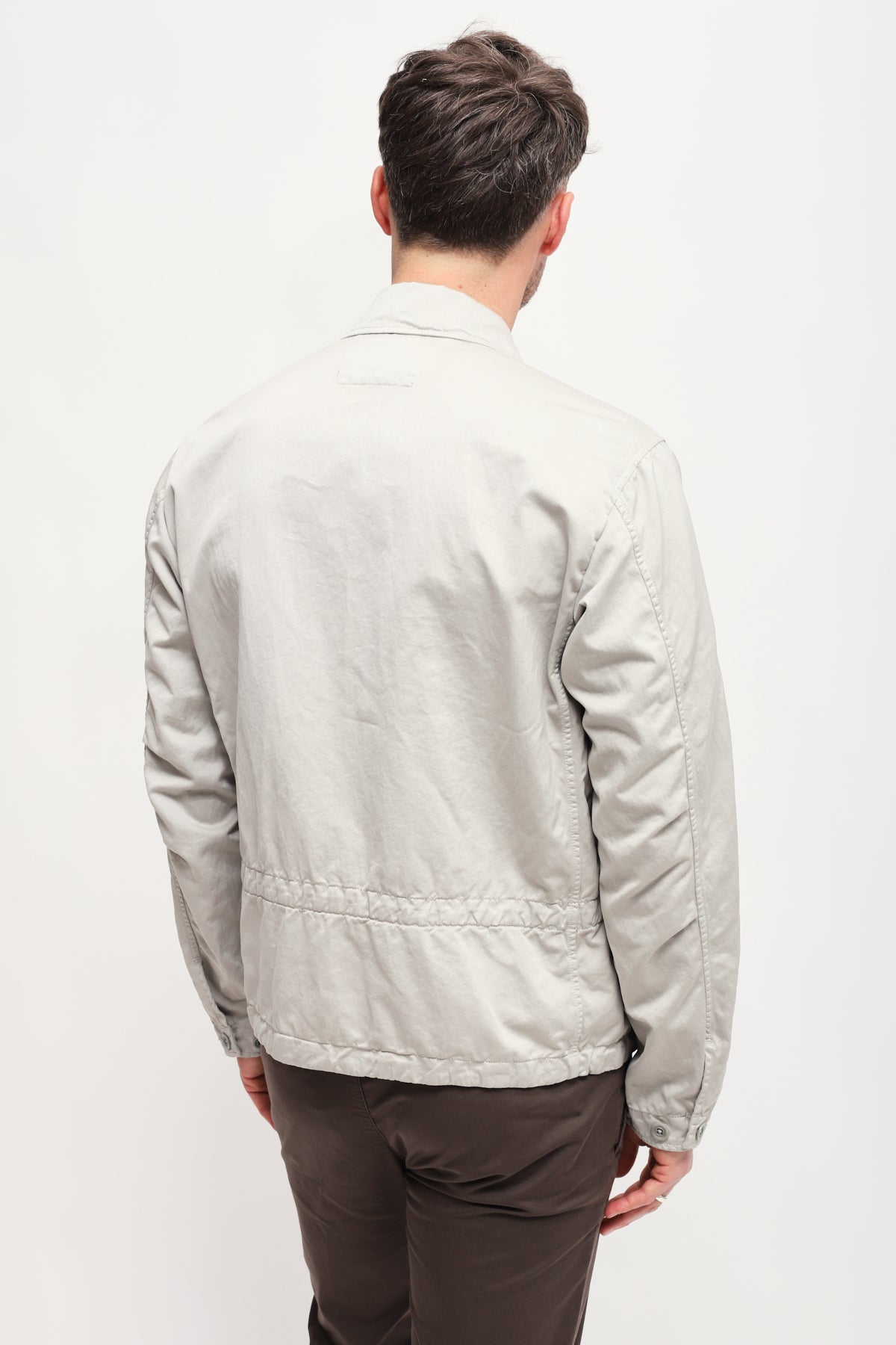 Giacca Camicia Grigio Chiaro