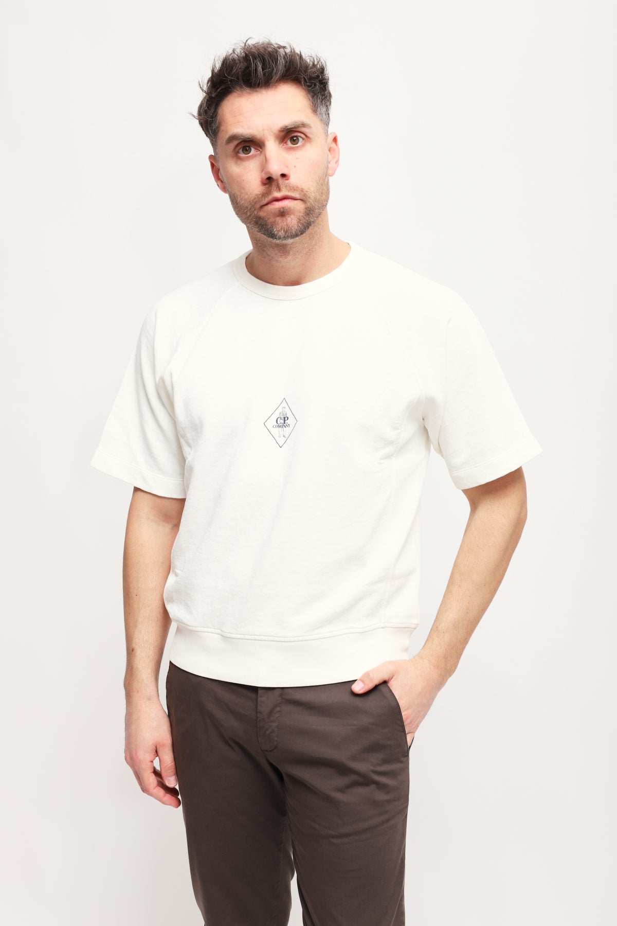 Felpa maniche corte Malfilè Bianco