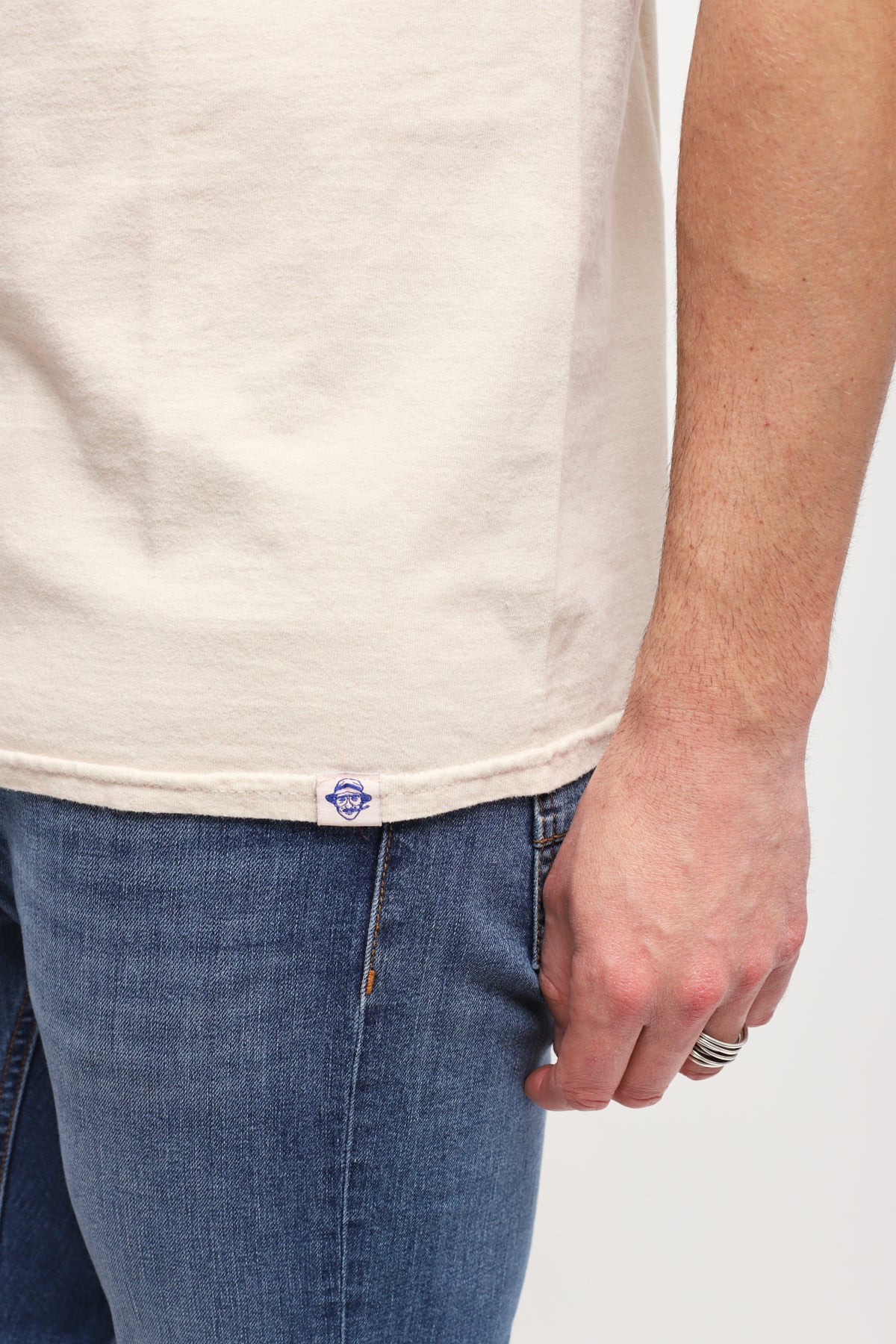 T-shirt con stampa Beige