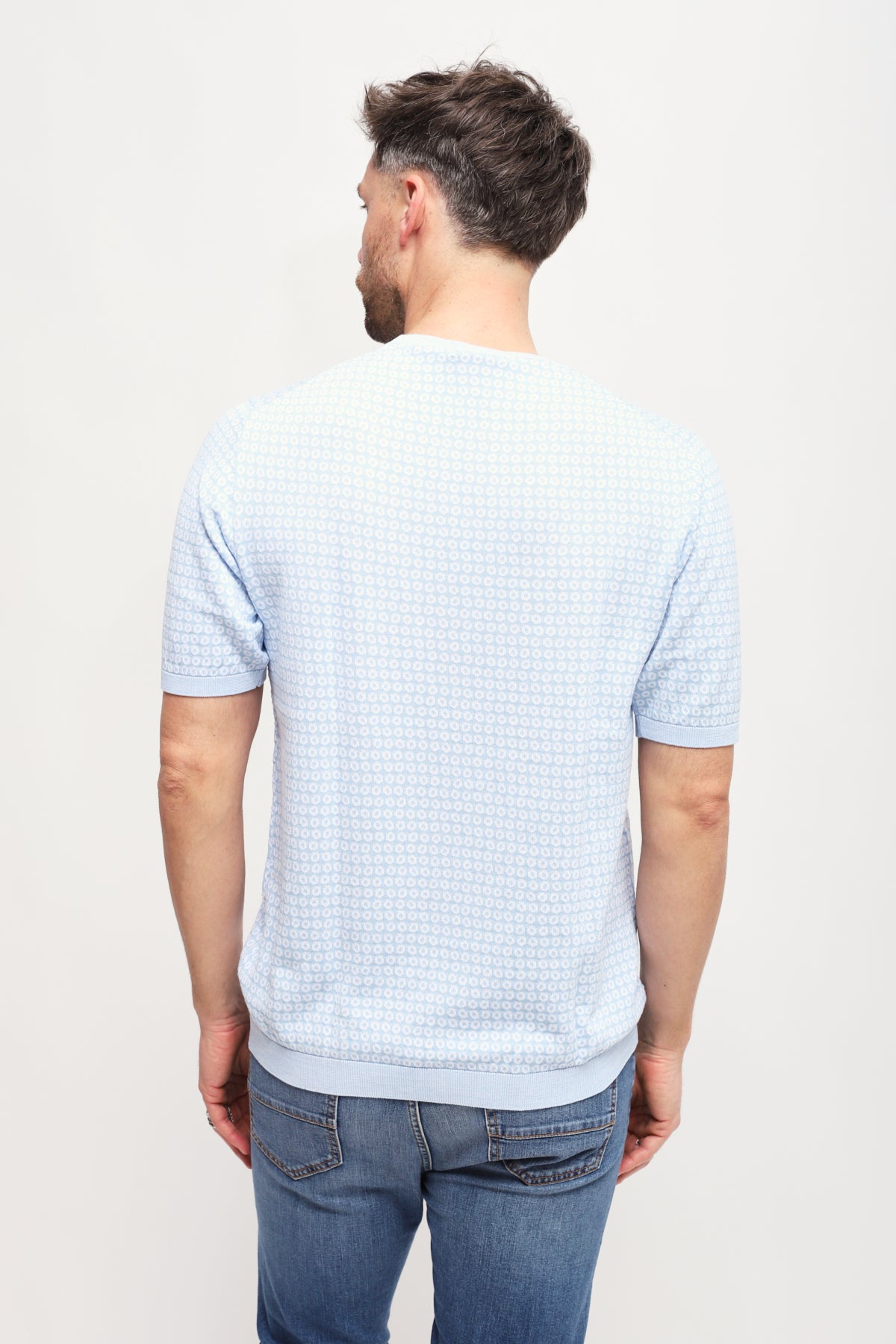 Girocollo manica corta Azzurro