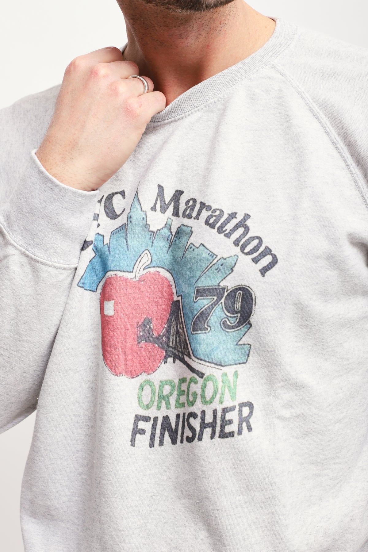 Felpa NYC Marathon Grigio