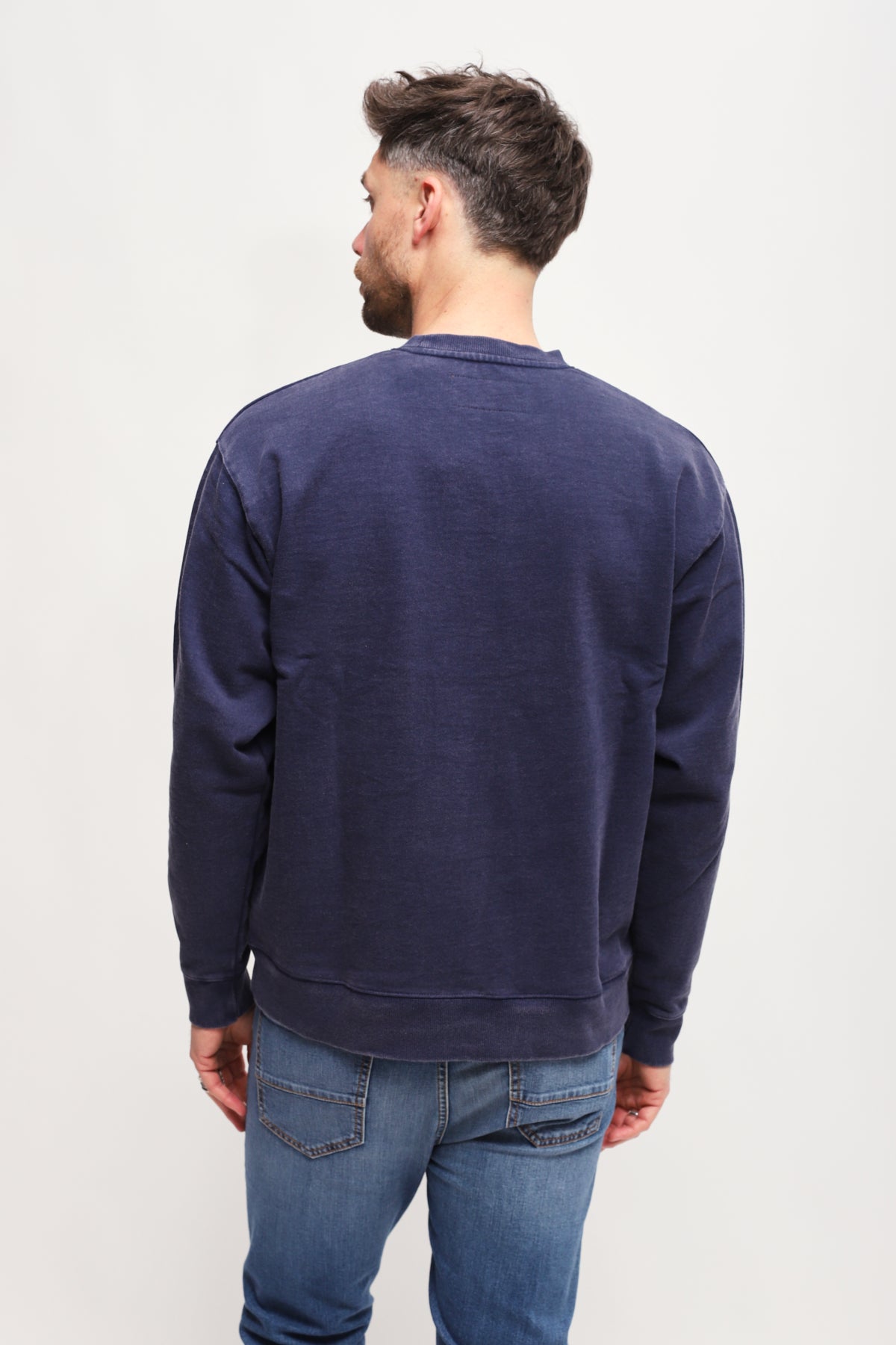 Felpa con stampa Blu Navy