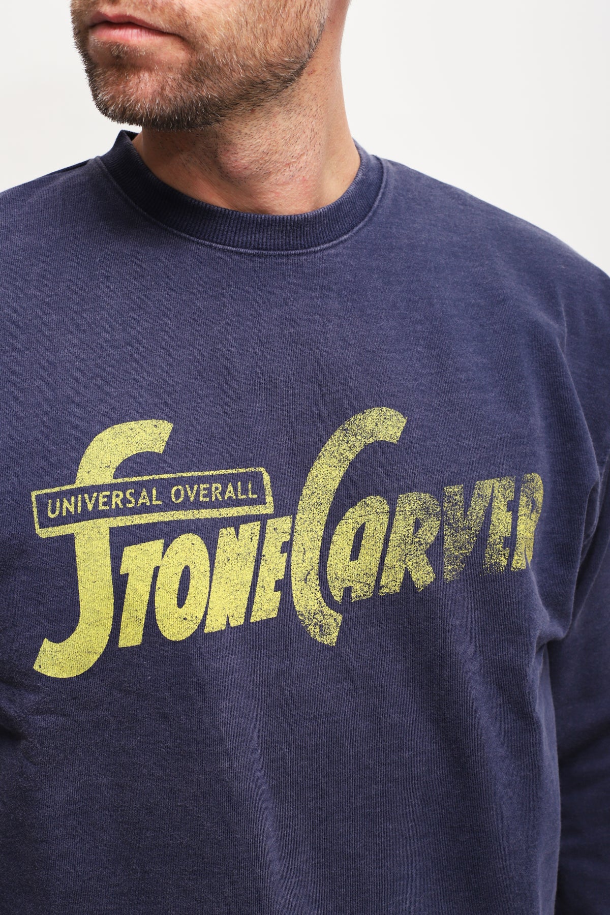 Felpa con stampa Blu Navy