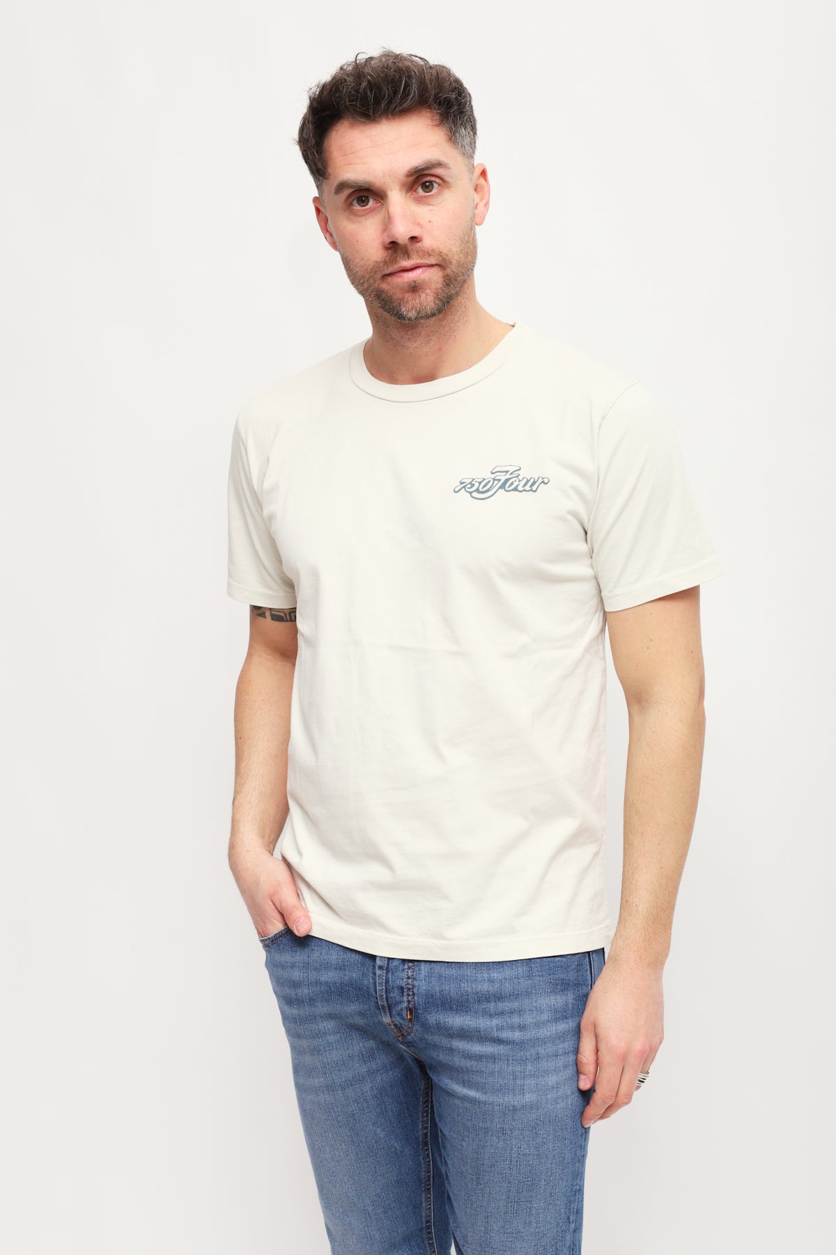 T-shirt con stampa Bianco