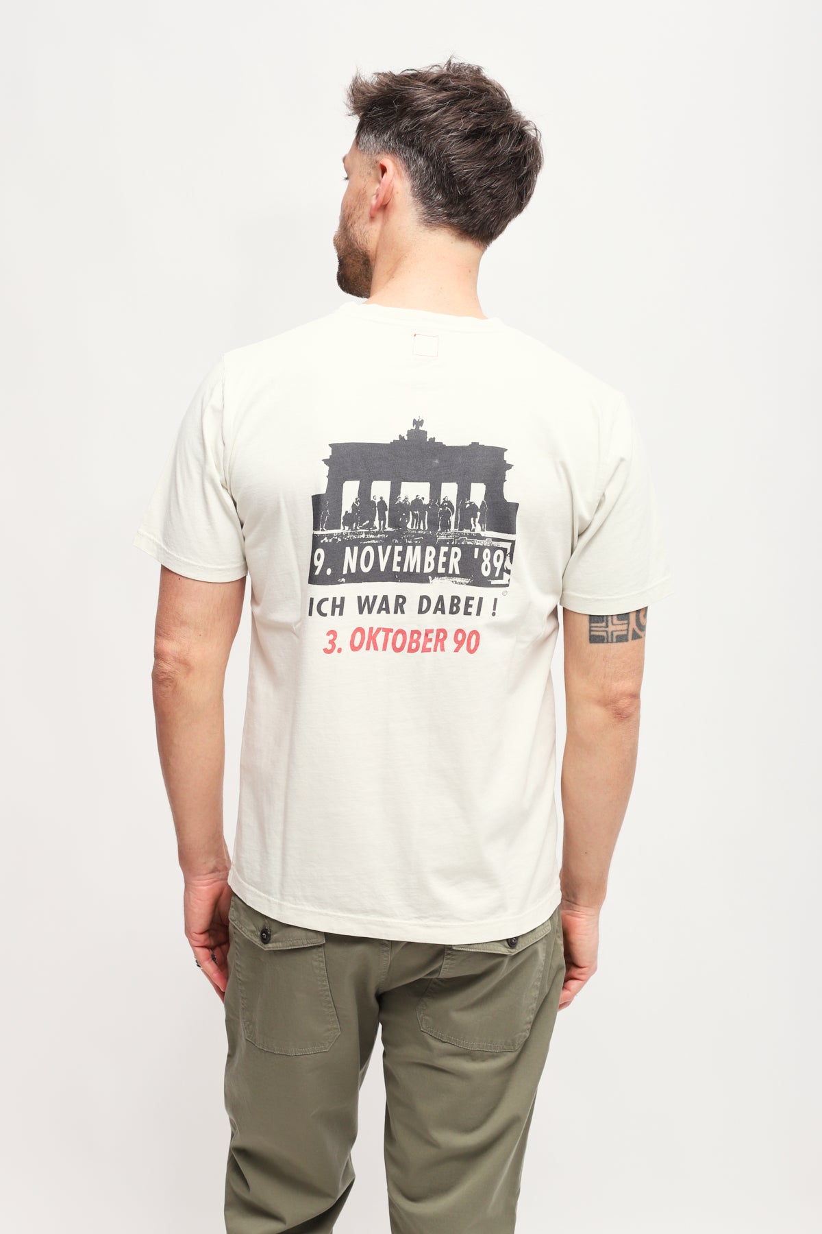 T-shirt con stampa Beige