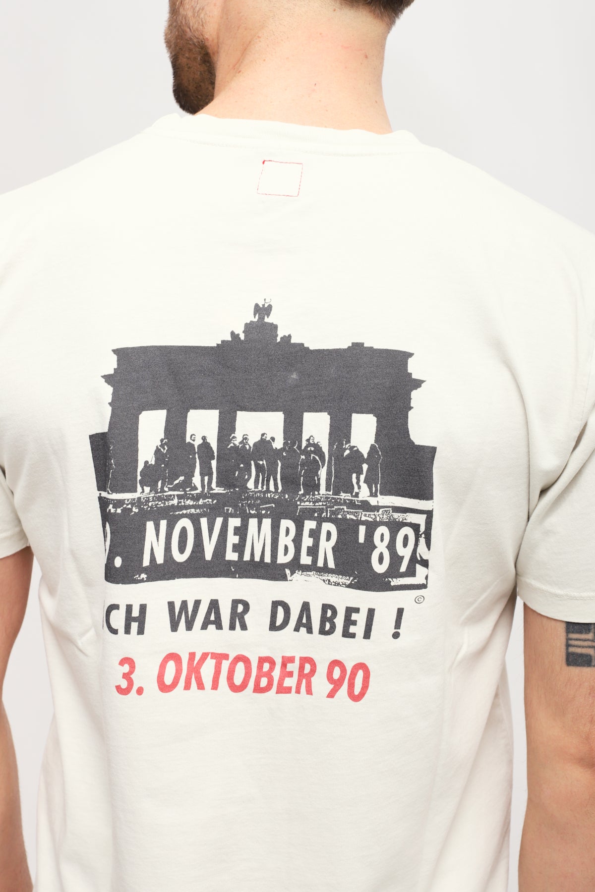 T-shirt con stampa Beige