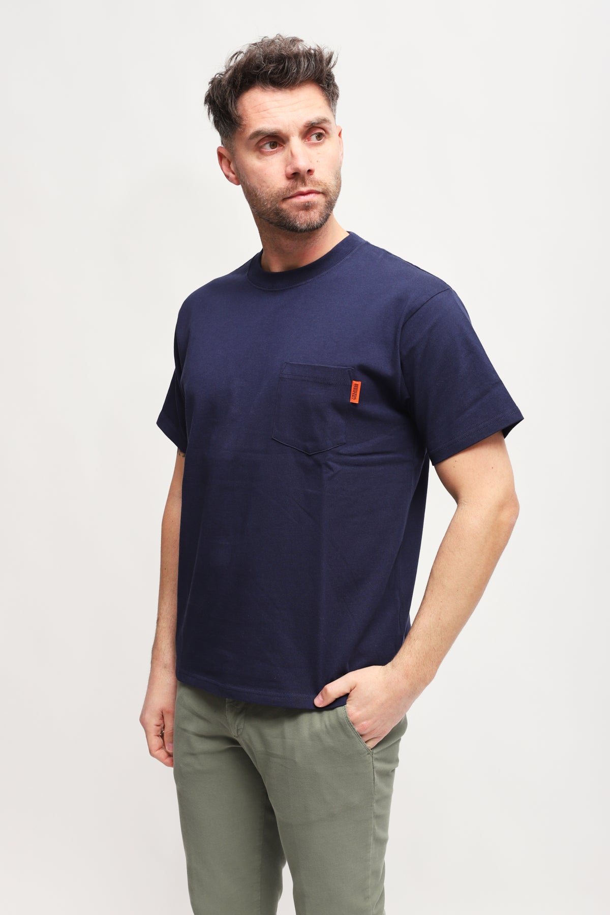 T-shirt con logo sul retro Blu