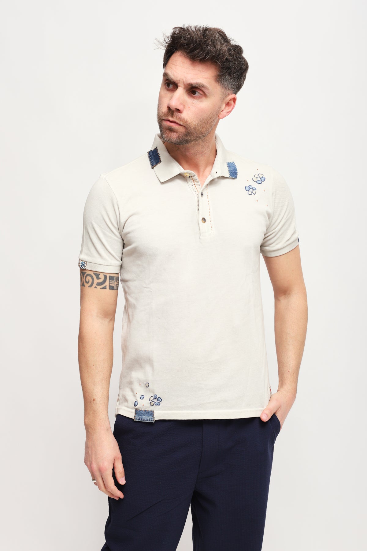 Polo Ricky Gesso