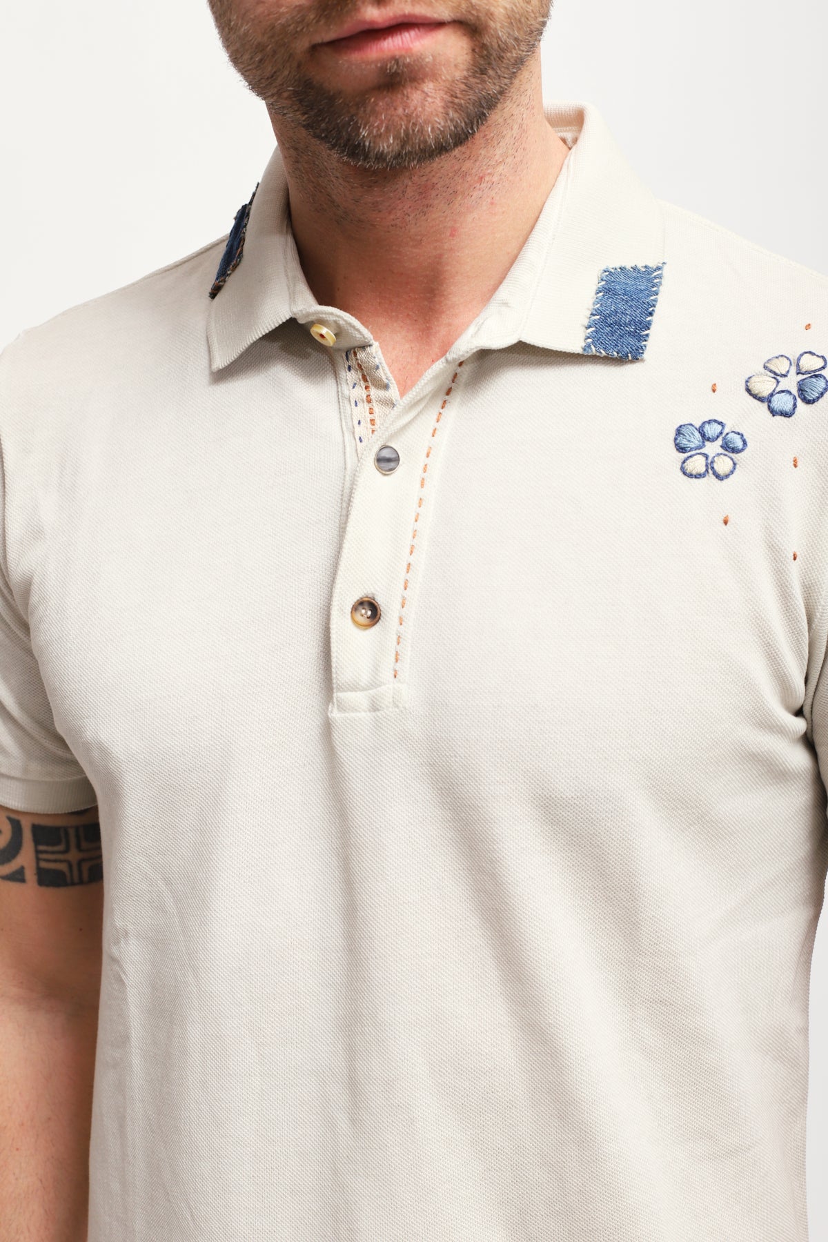 Polo Ricky Gesso