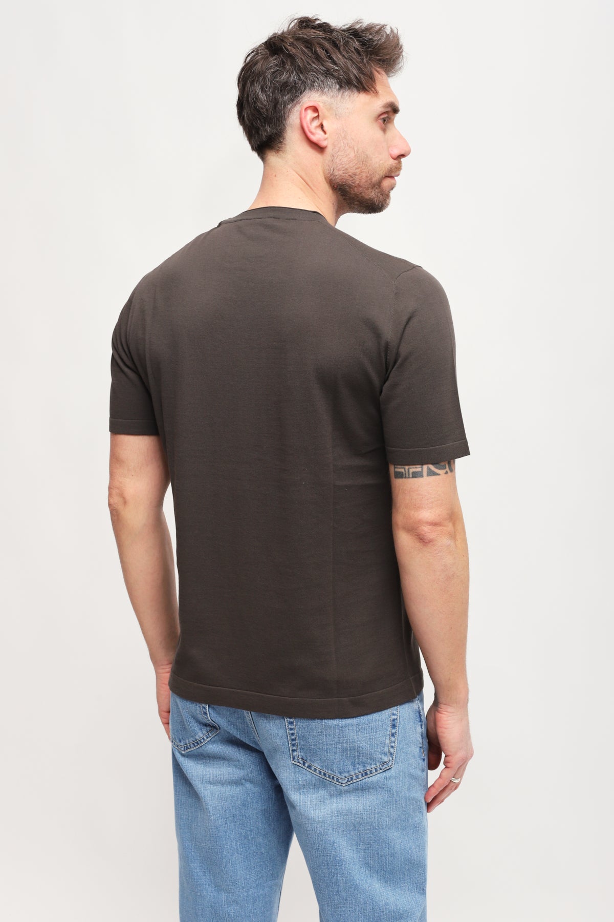 Girocollo maniche corte Marrone