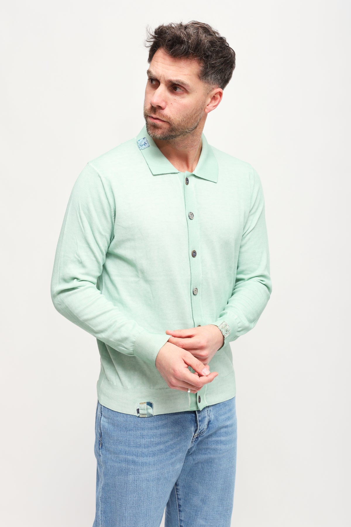 Cardigan Bard Turchese