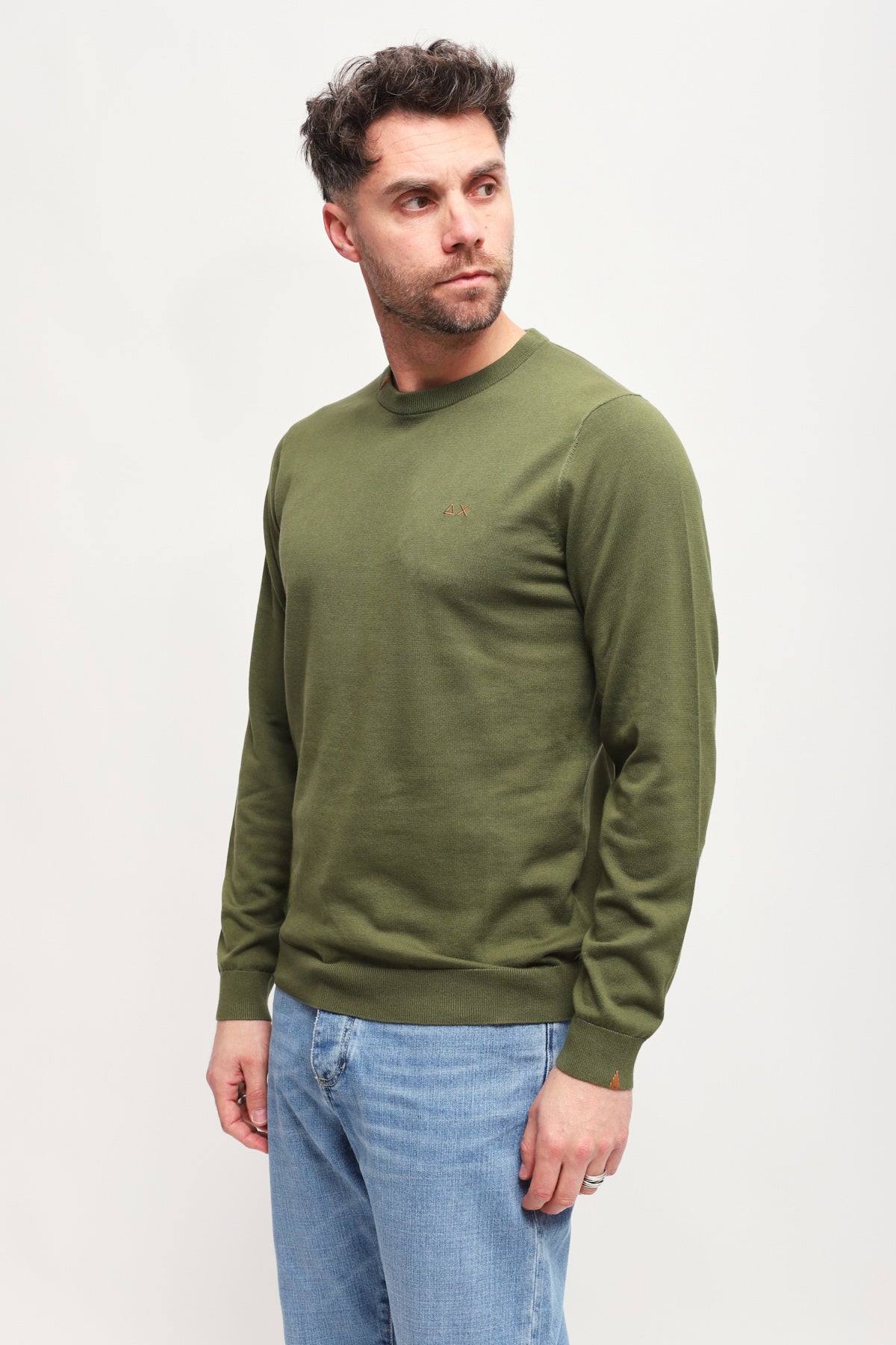 Girocollo Round Solid Verde Scuro