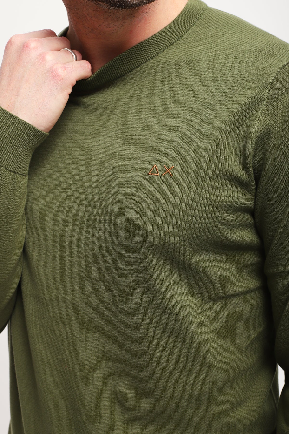 Girocollo Round Solid Verde Scuro