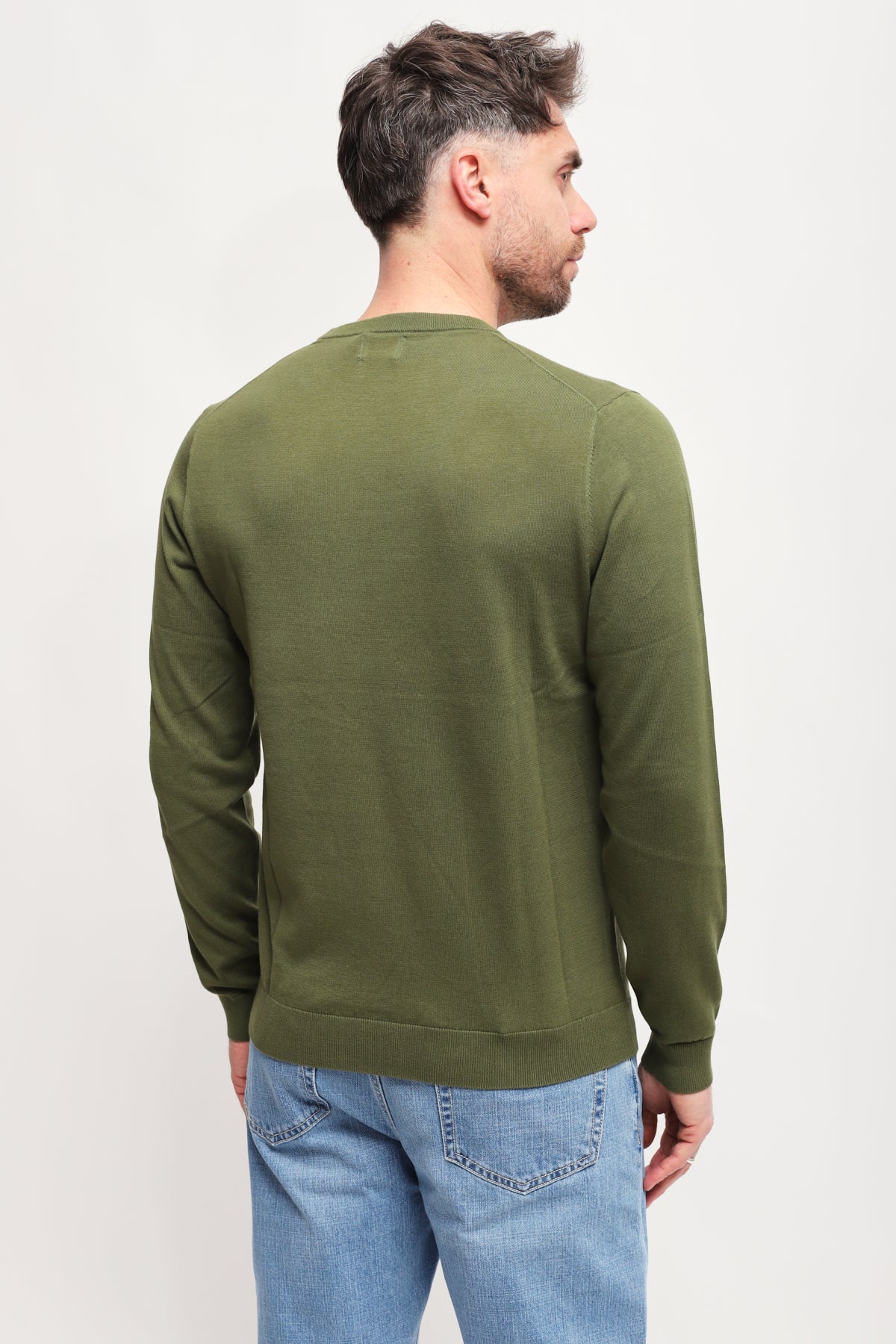 Girocollo Round Solid Verde Scuro