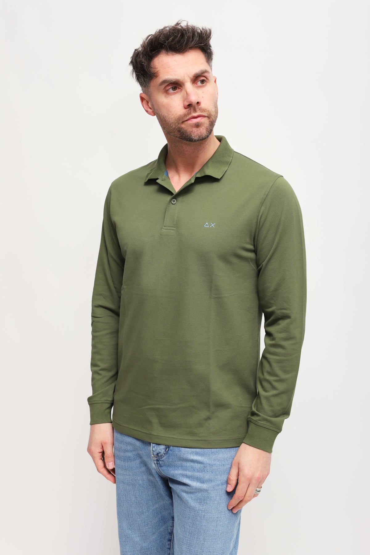 Polo a maniche lunghe Verde
